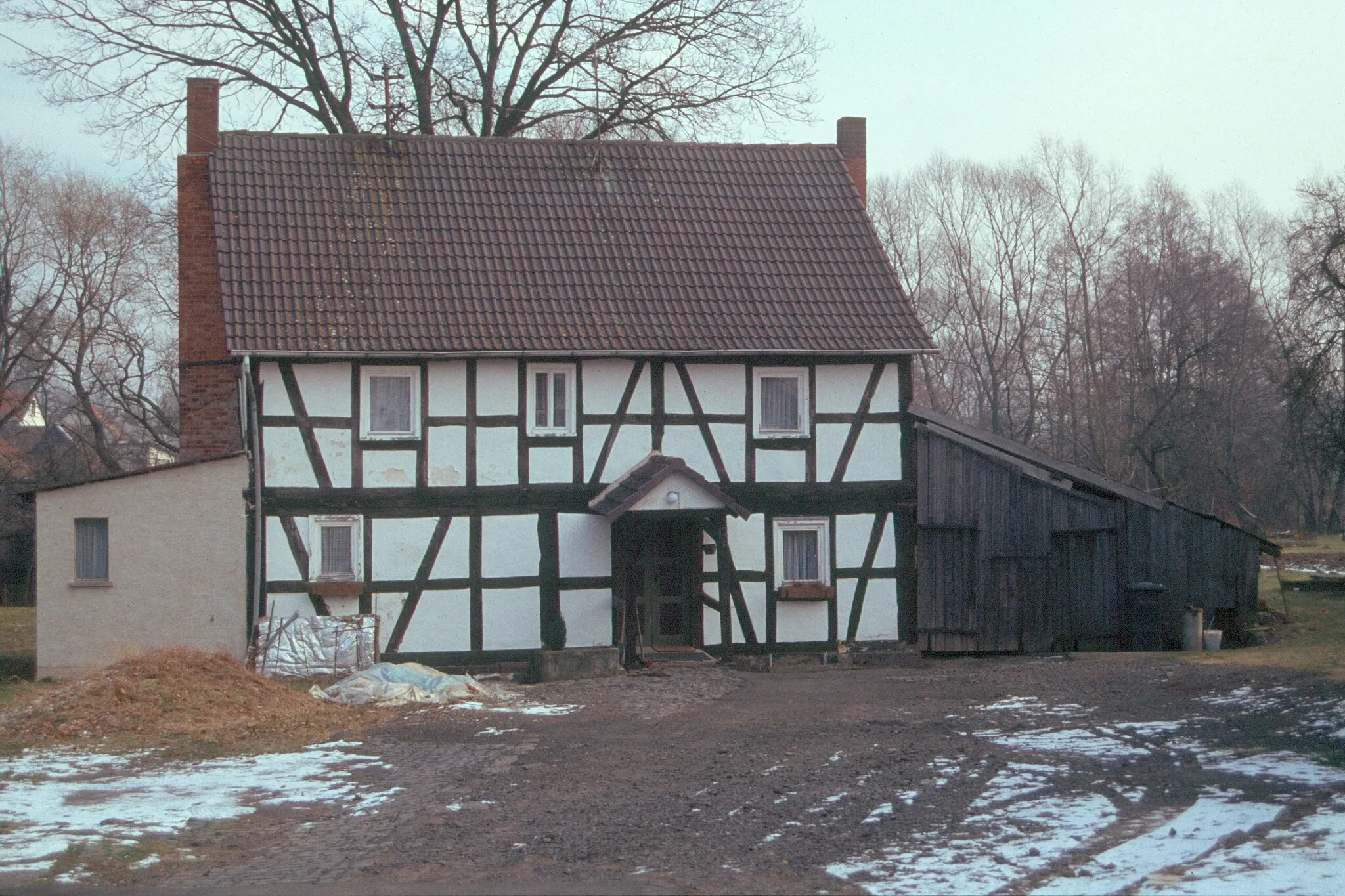 Photo showing: Schmittmühle Londorf digitalisiertes Dia um 1990