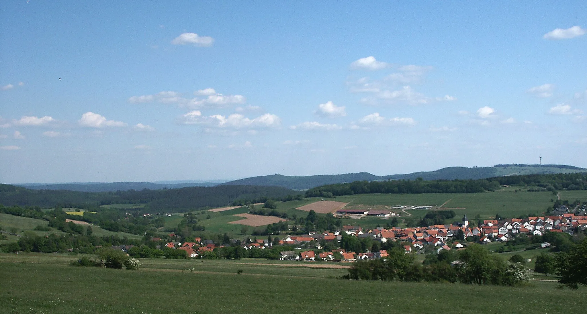 Photo showing: Stadt Schwarzenborn im Knüllgebirge