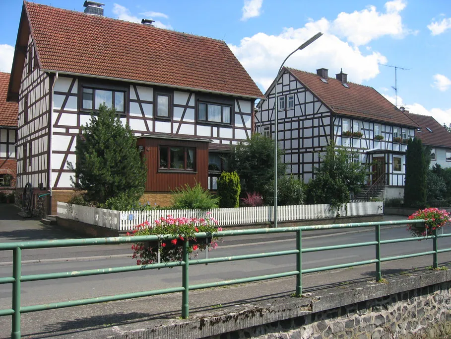 Photo showing: Fachwerkhäuser in Dirlammen