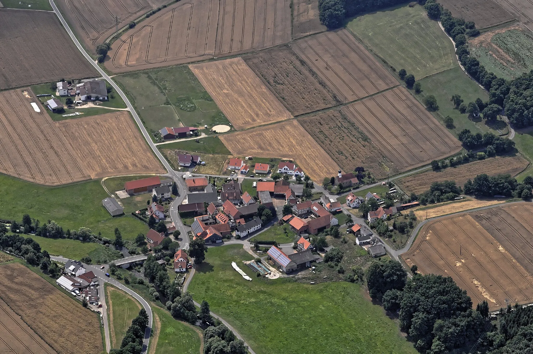 Photo showing: Bilder vom Flug Nordholz-Hammelburg 2015: Lütterz