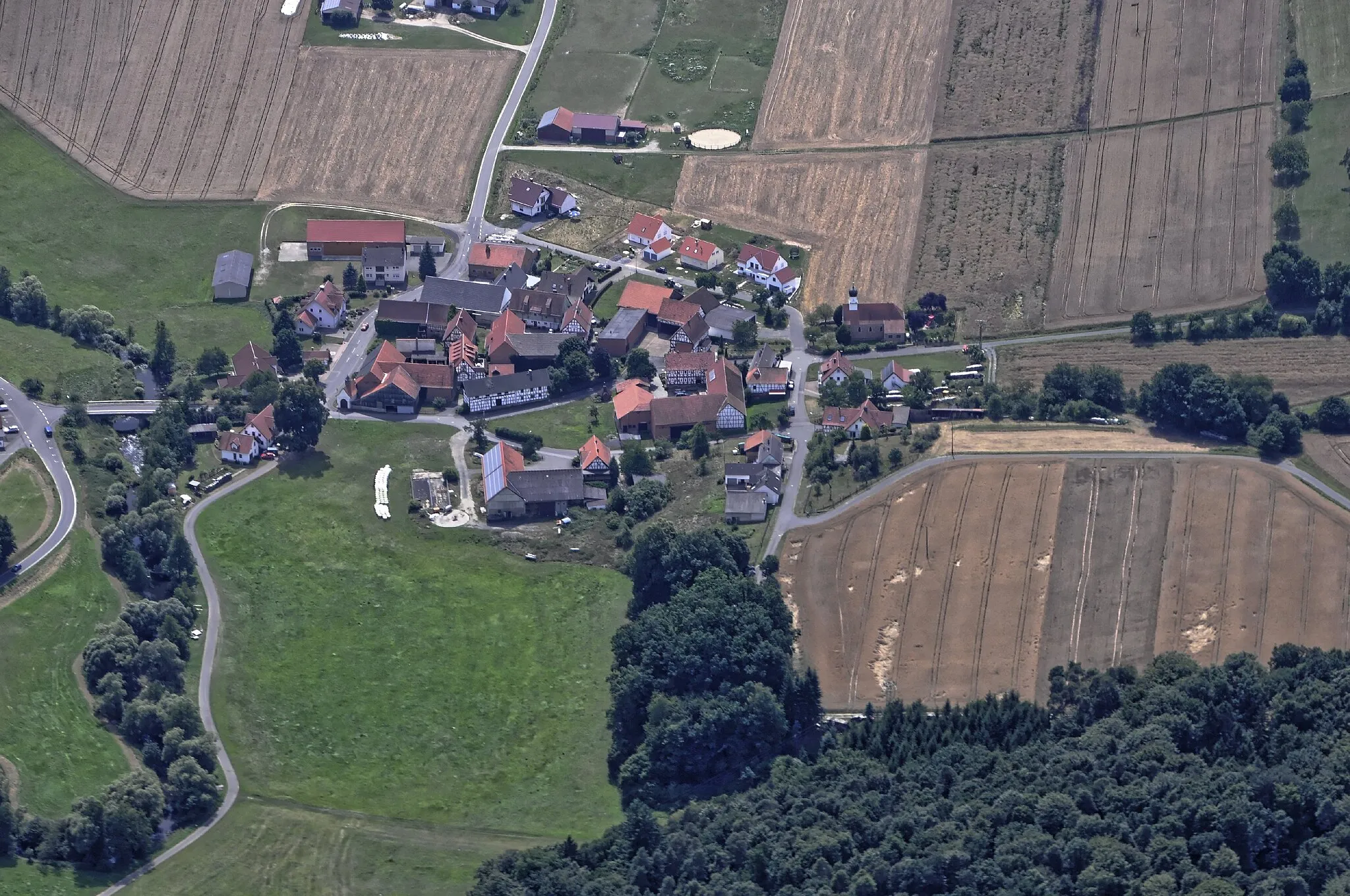 Photo showing: Bilder vom Flug Nordholz-Hammelburg 2015: Lütterz