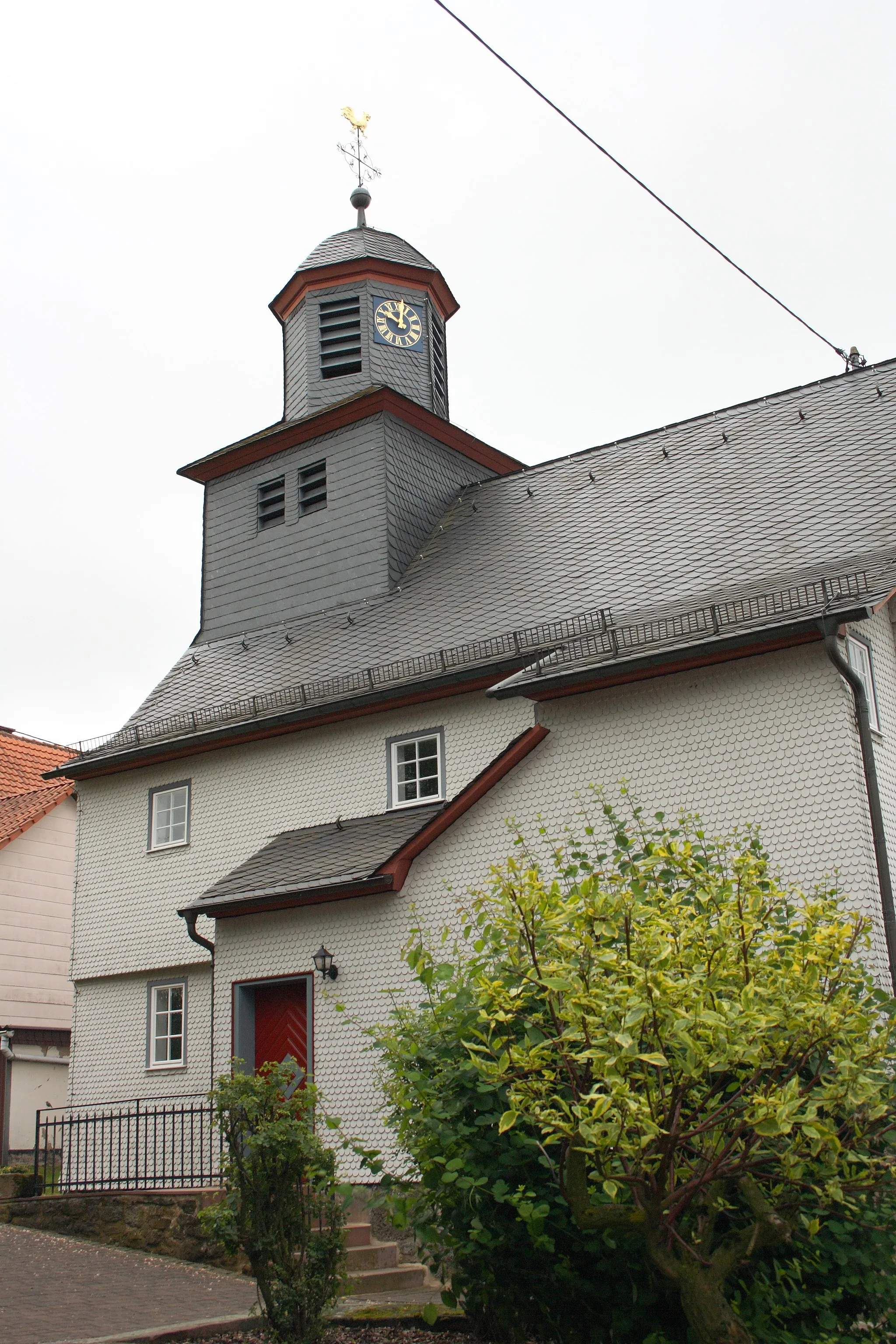 Photo showing: Evangelische Kirche in Meiches, einem Ortsteil von Lautertal im Vogelsbergkreis (Hessen)