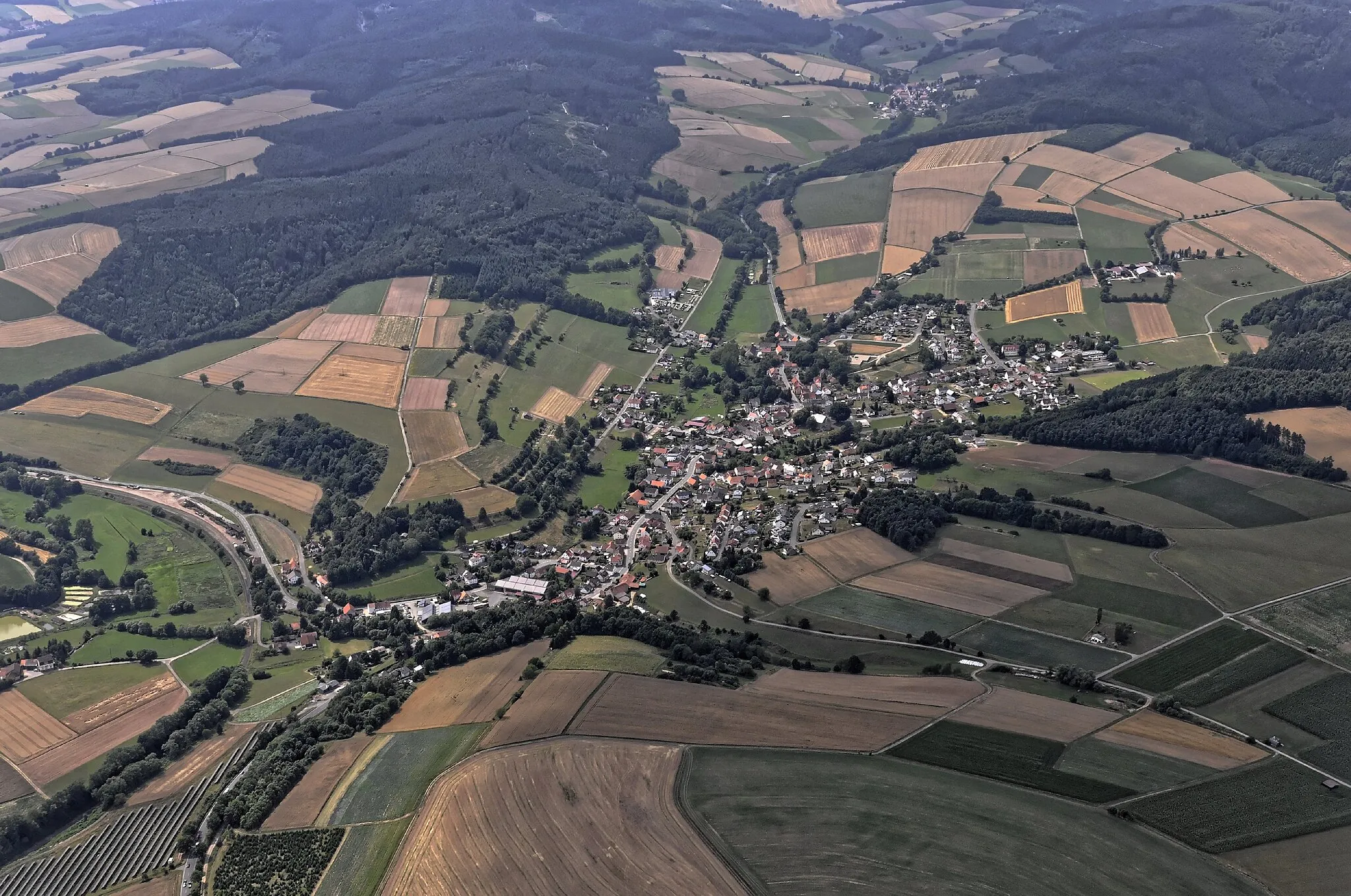 Photo showing: Bilder vom Flug Nordholz-Hammelburg 2015: Breitenbach am Herzberg