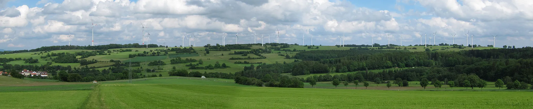 Photo showing: Golden Steinrueck, Vogelsberg, Hesse, Germany - view from west - June 2012