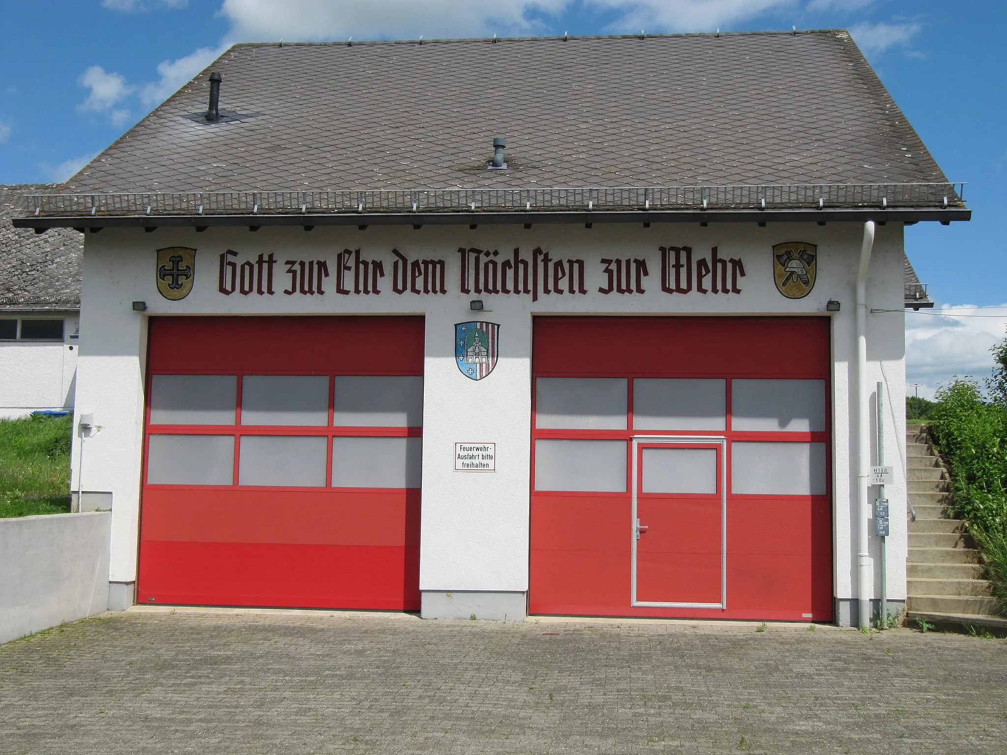Photo showing: Schupbach – Feuerwehrhaus in der Mittelstraße