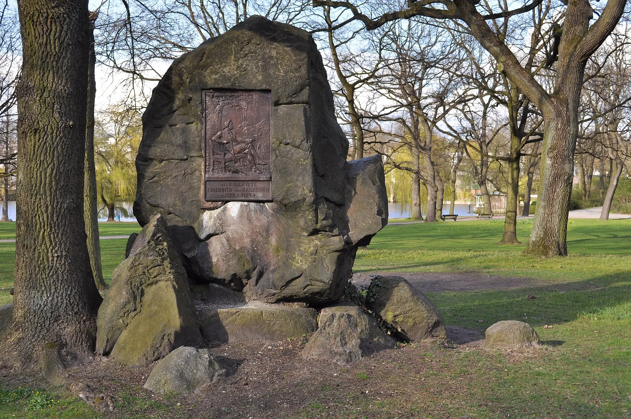 Photo showing: Hagedorn memorial in Hamburg.