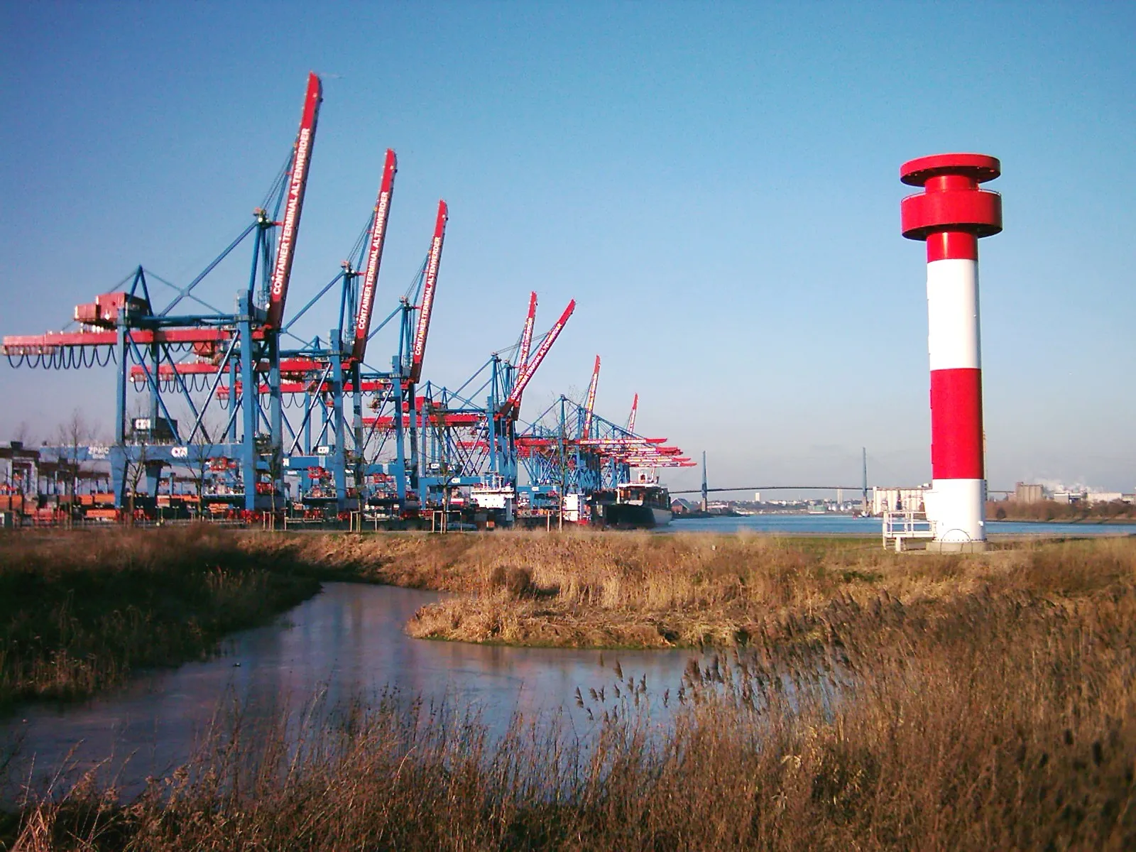 Photo showing: Container Terminal Altenwerder, Hamburg, Germany.