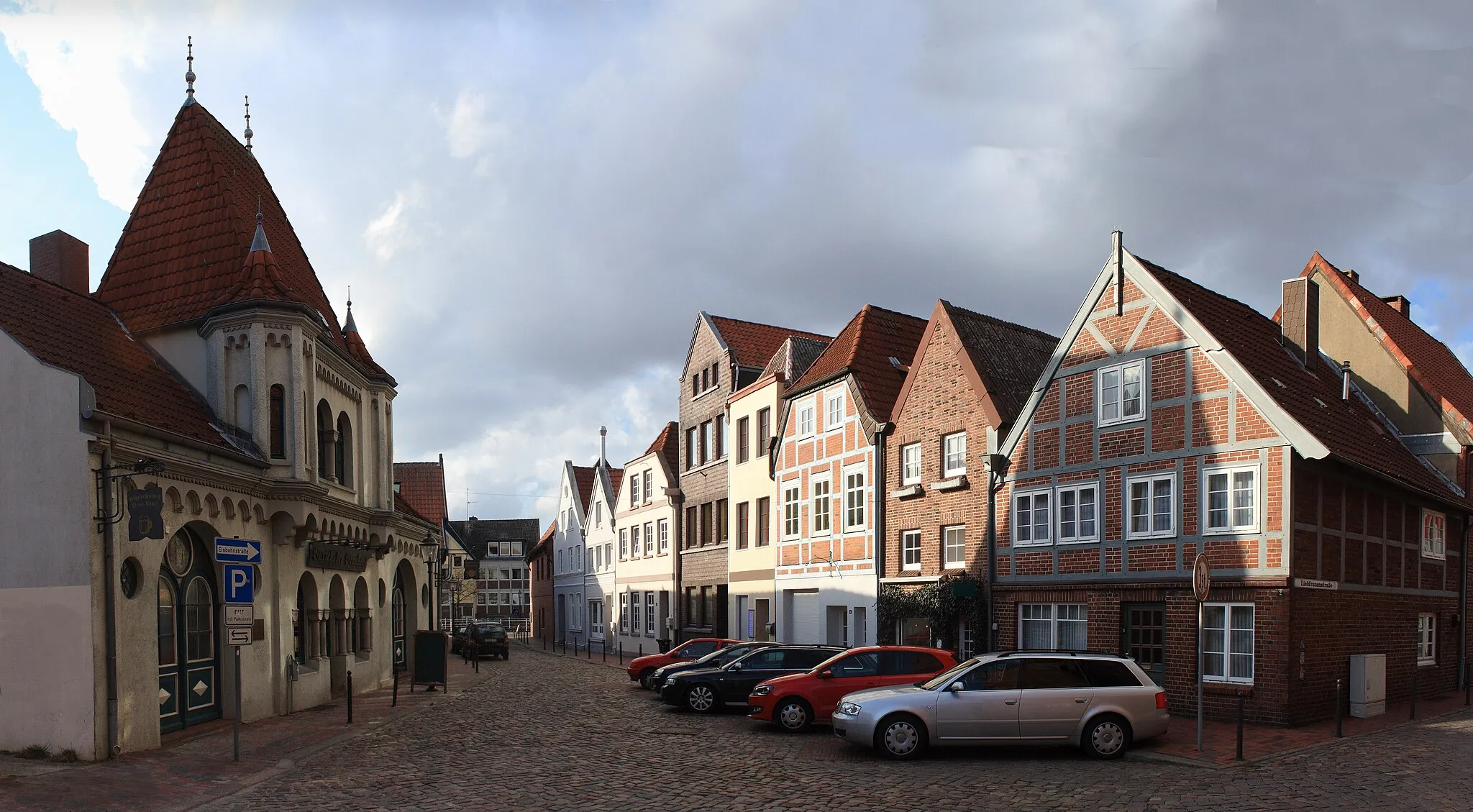 Photo showing: Brewery and Kirchenstraße in Buxtehude