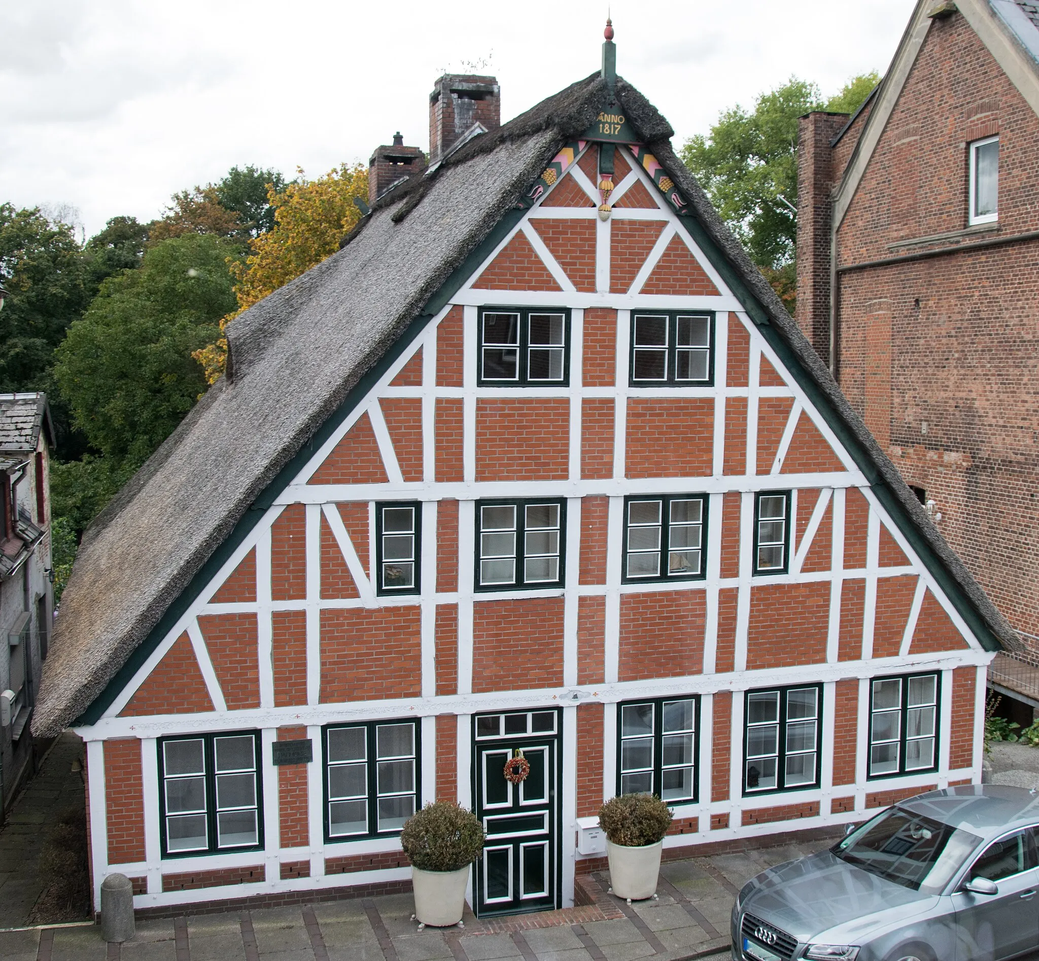 Photo showing: Fachwerkhaus von 1817 am Auedeich