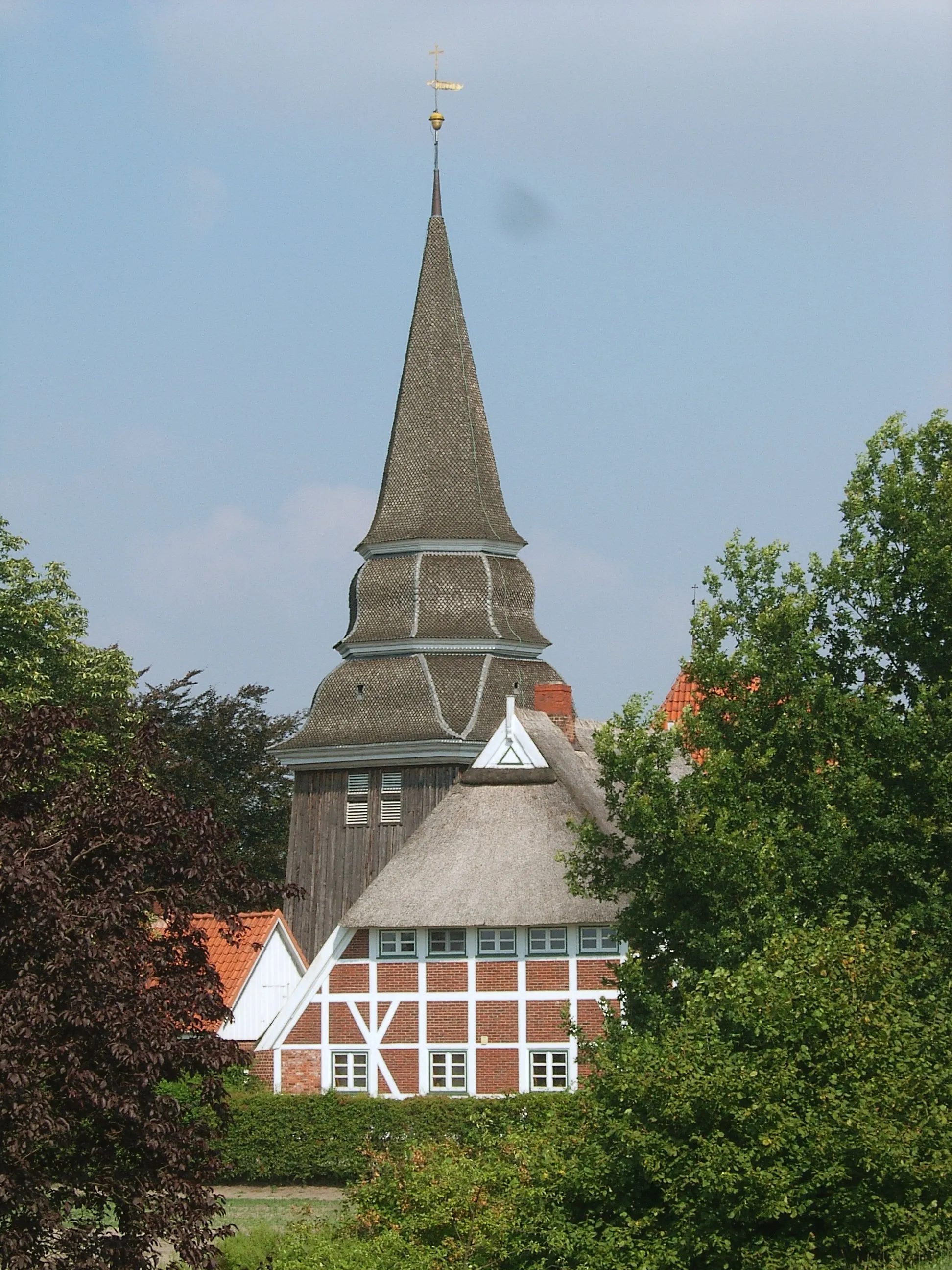 Photo showing: Hamburg, Curslack, Kirche St.Johannis, Turm