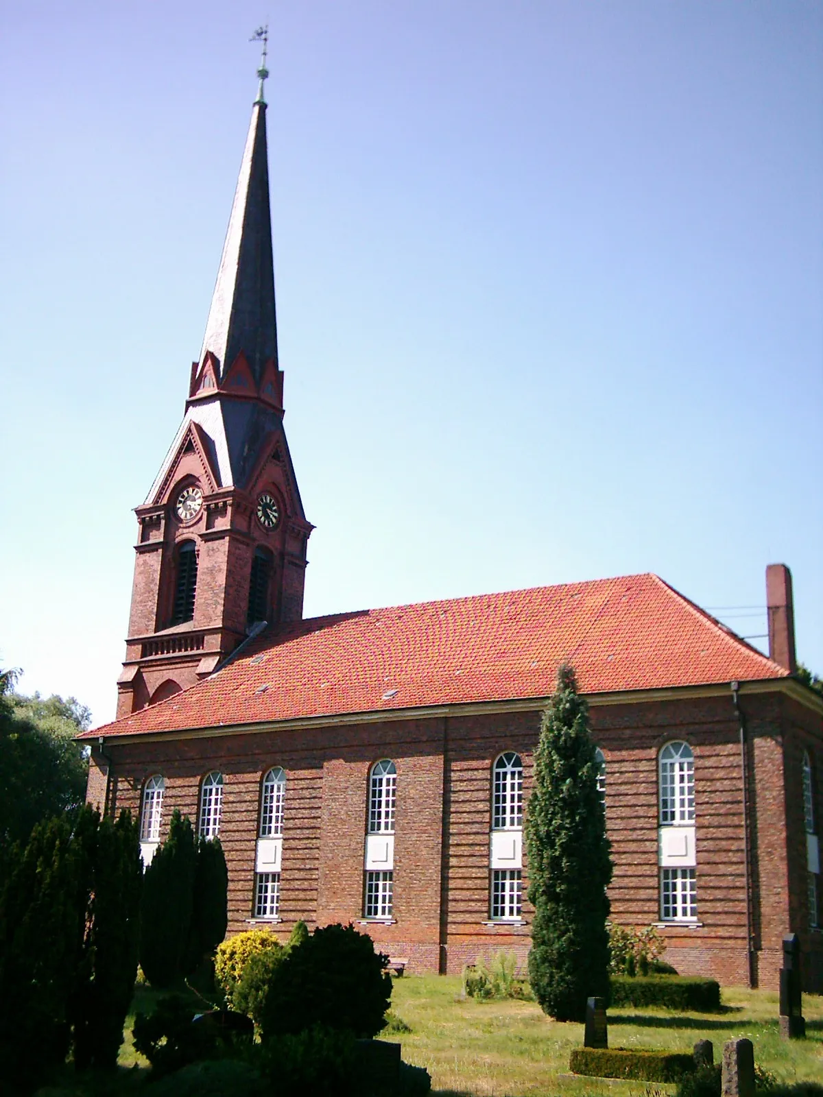Photo showing: Die Kirche St. Gertrud in Hamburg-Altenwerder.