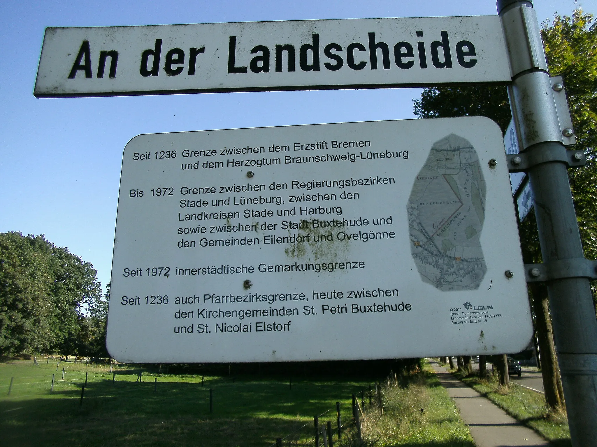 Photo showing: An der Landscheide, Stadt Buxtehude (bis 1972 Gemeindegrenze)