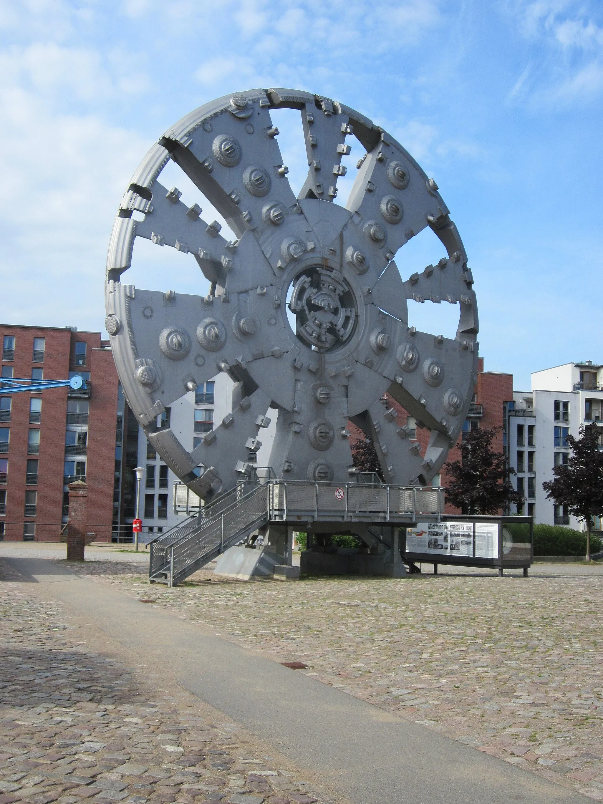 Photo showing: Schneidrad der Elbtunnelbohrmaschine TRUDE im Museum der Arbeit in Barmbek-Nord.