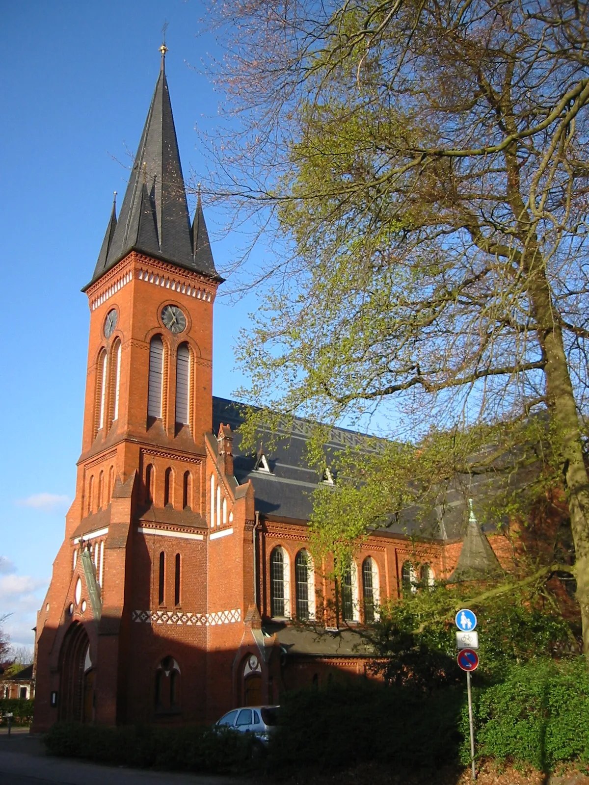 Photo showing: Christus Church in Pinneberg-Germany, Bahnhofstraße 2