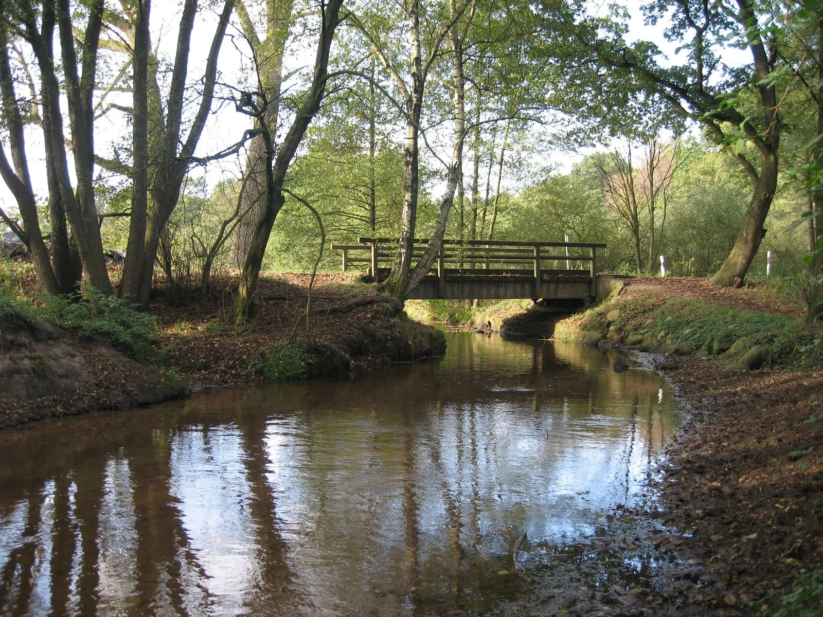 Photo showing: Wümme river in nature reserve Obere Wümmeniederung