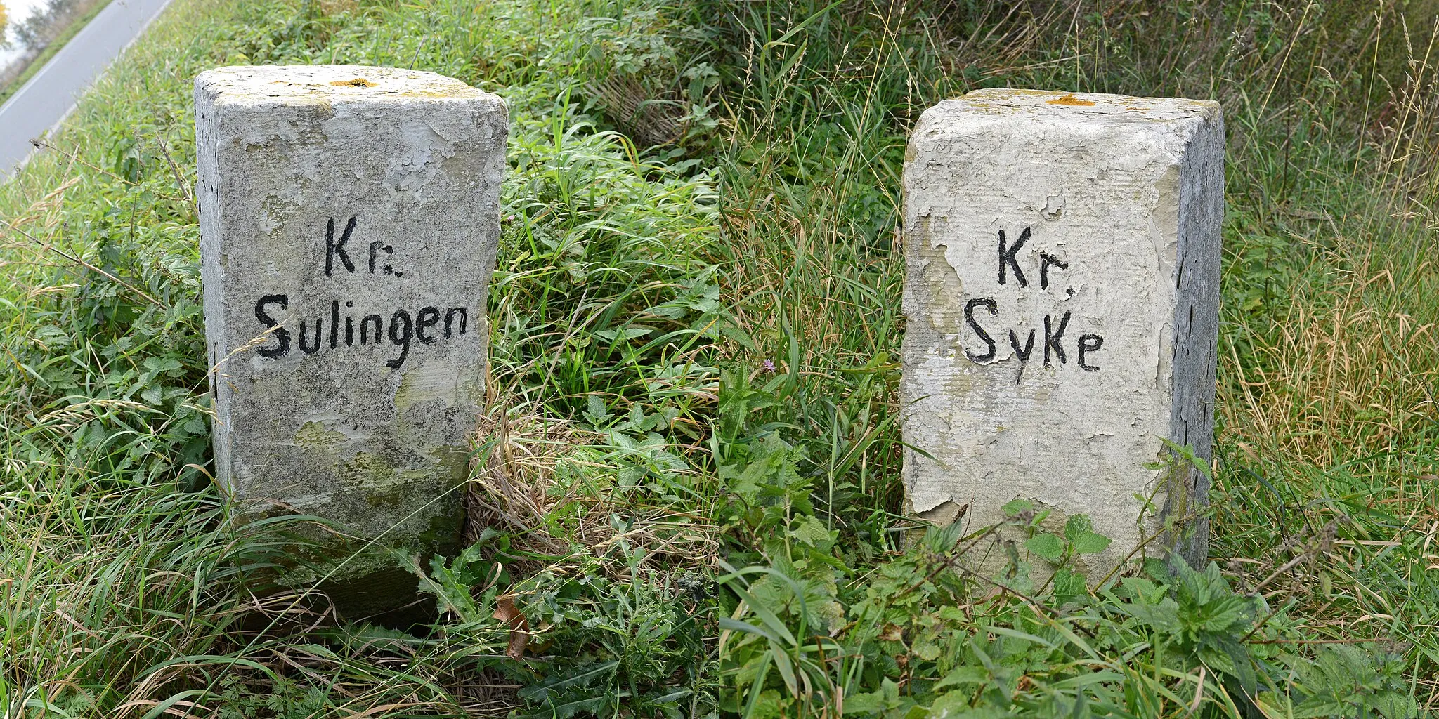 Photo showing: Baudenkmal in Twistringen Grenzstein zum Kreis Sulingen