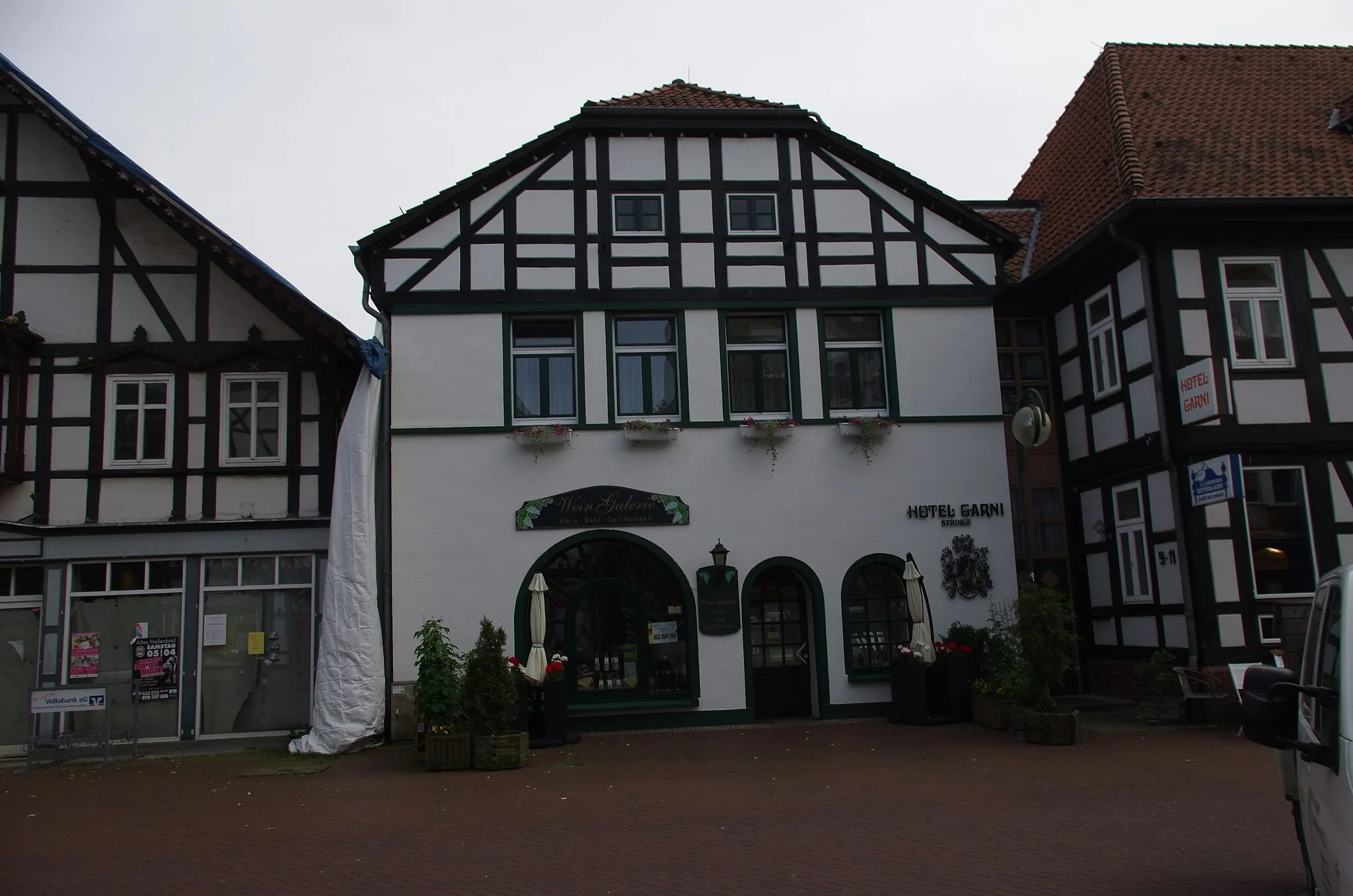 Photo showing: Springe in Niedersachsen. Das Haus, die Adresse steht im Namen der Datei, steht unter Denkmalschutz.