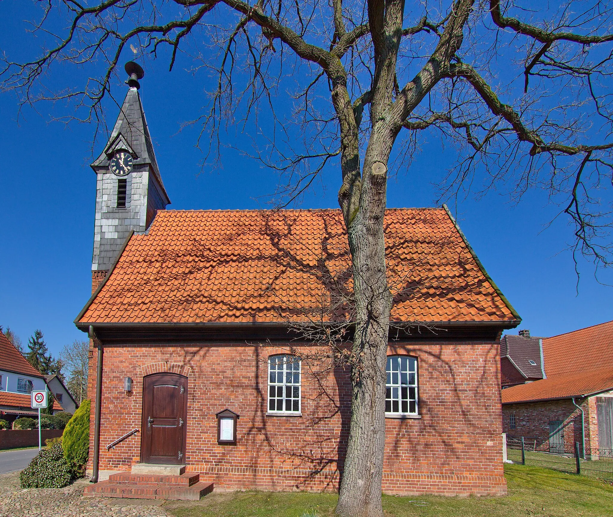 Photo showing: Kapelle von 1575 in Wellie (Steynberg), Niedersachsen, Deutschland.