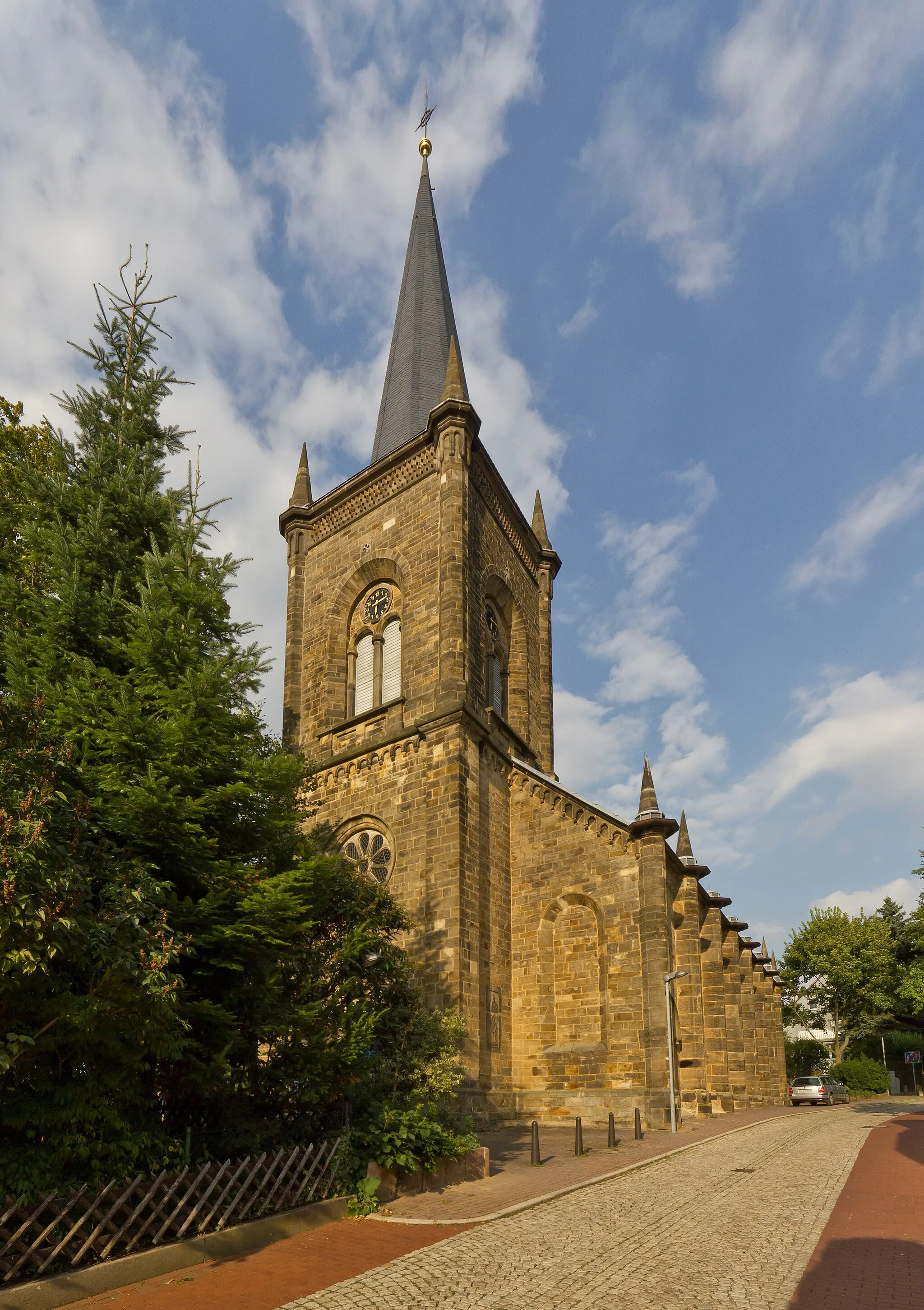 Photo showing: Lutheran Saint Gotthard Church in Bad Nenndorf, Lower Saxony, Germany