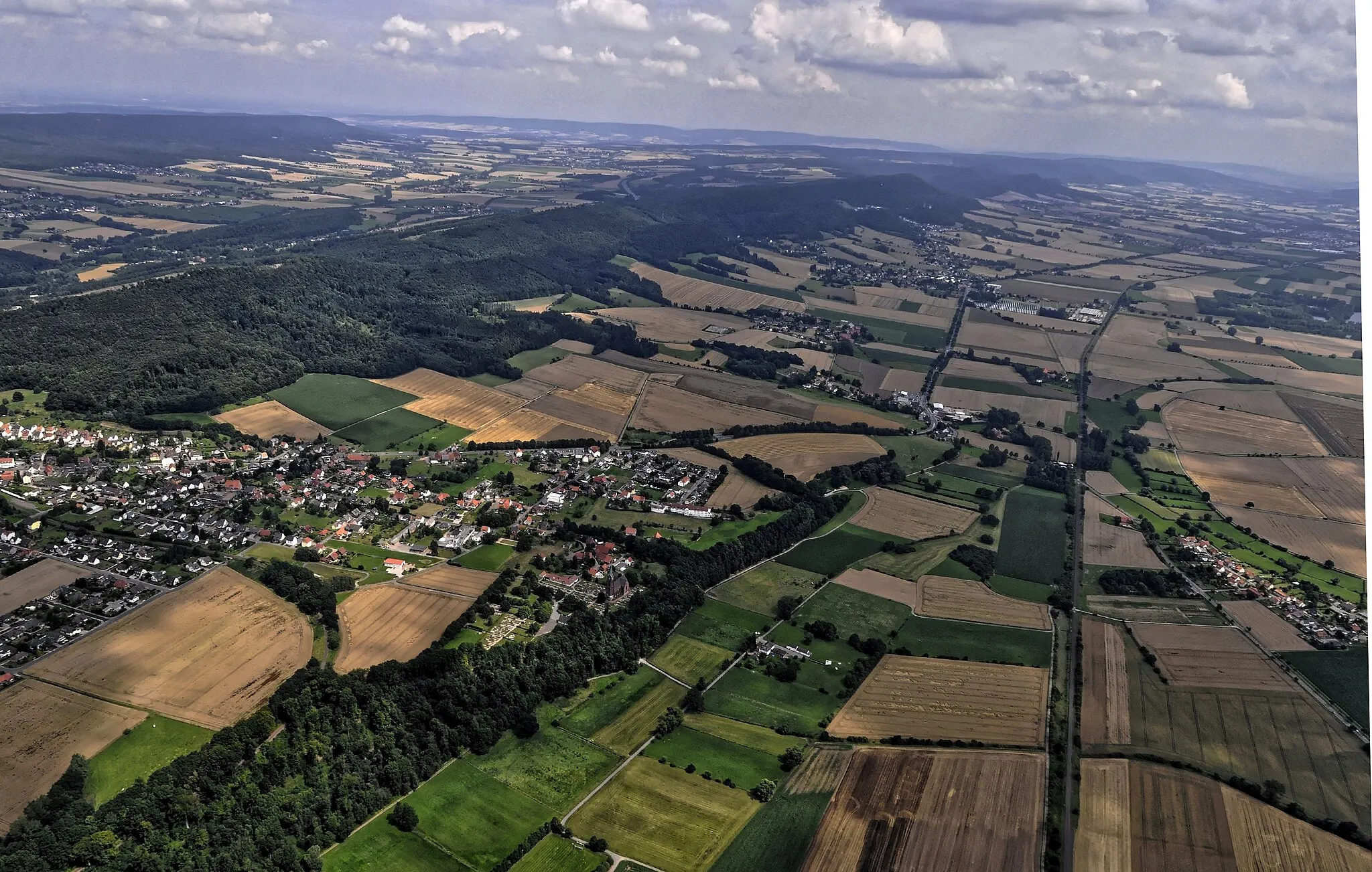 Photo showing: Bilder vom Flug Nordholz-Hammelburg 2015: Steinbergen