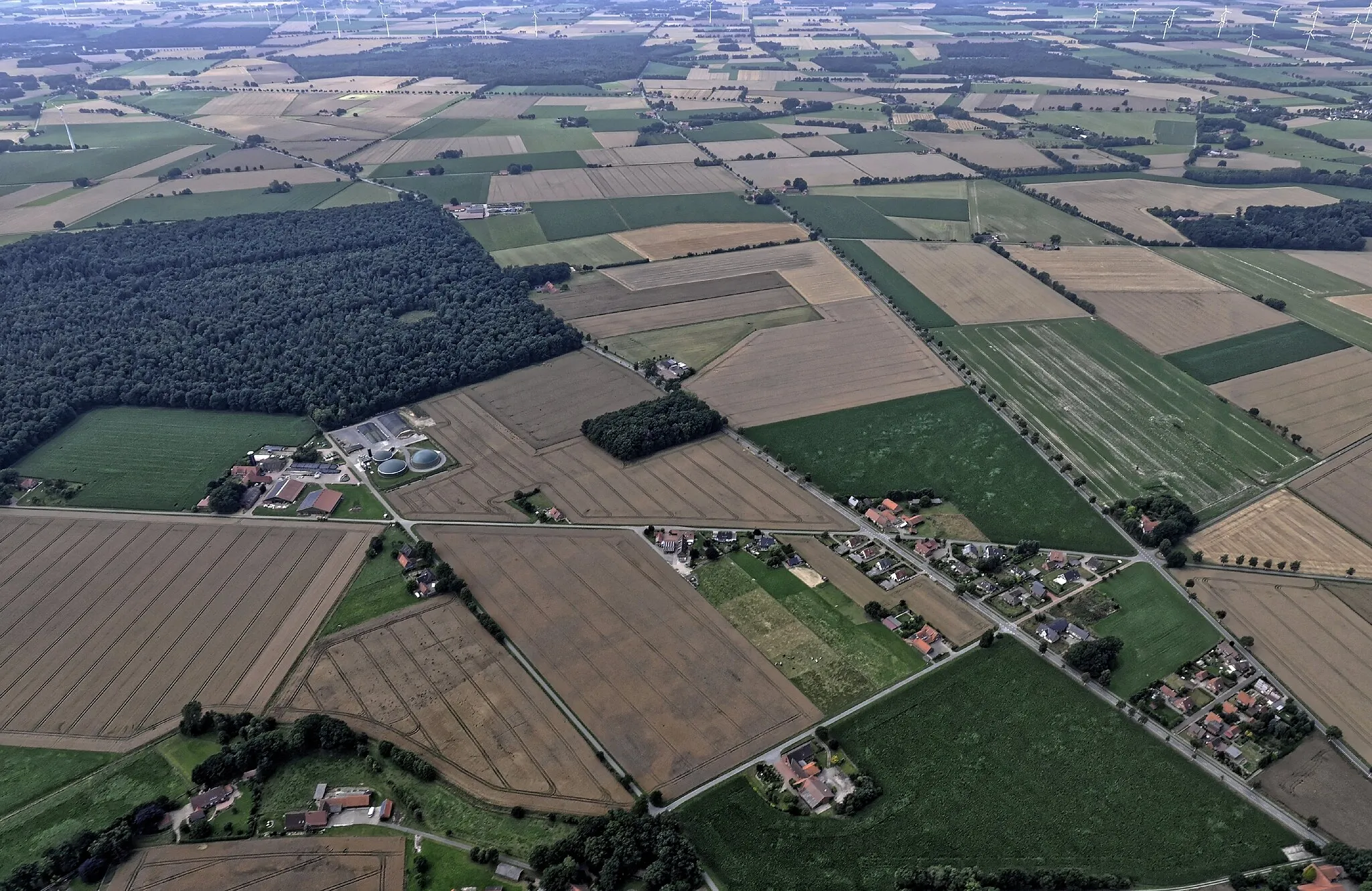 Photo showing: Bilder vom Flug Nordholz-Hammelburg 2015: Teilansicht von Affinghausen.