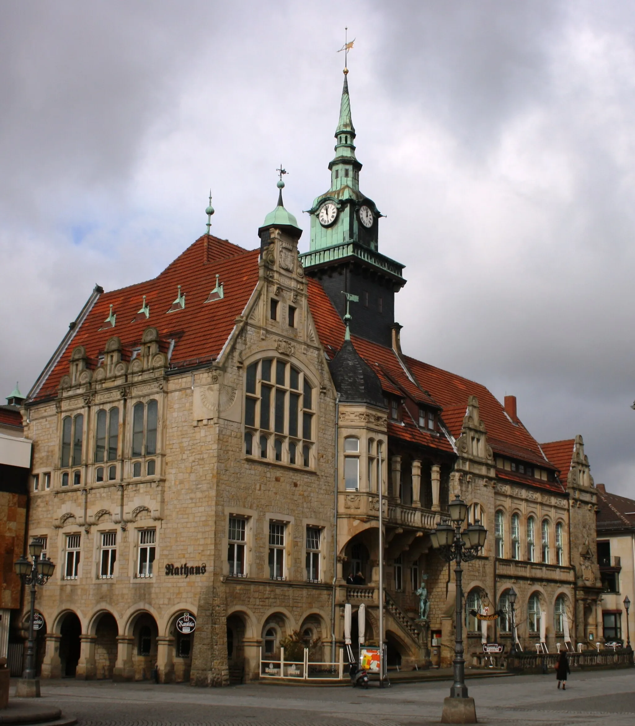 Photo showing: Bückeburg, Germany. Town hall from 1905/06.