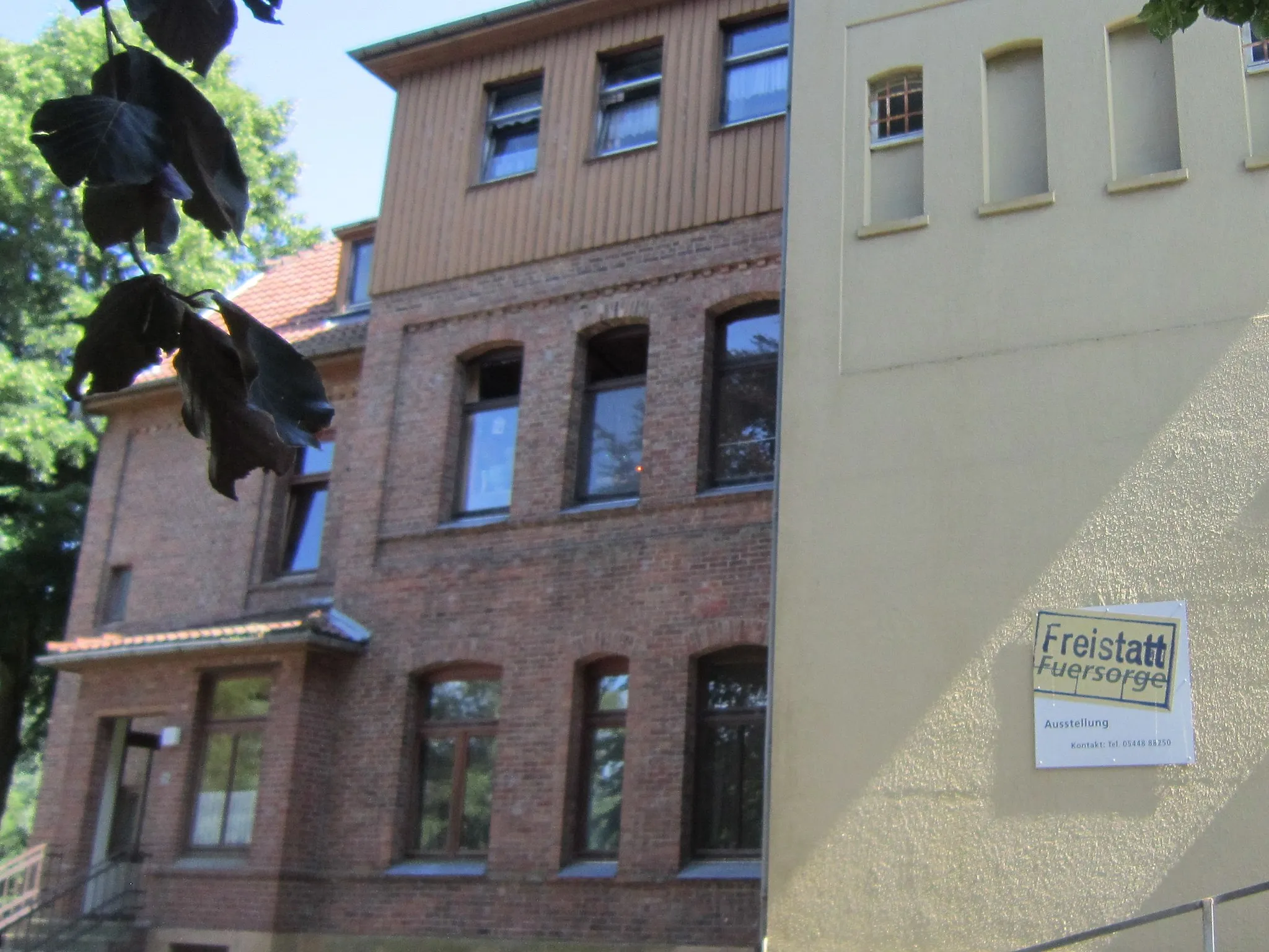 Photo showing: House "Moorhort" in Freistatt (Landkreis Diepholz, Lower Saxony) in July 2015