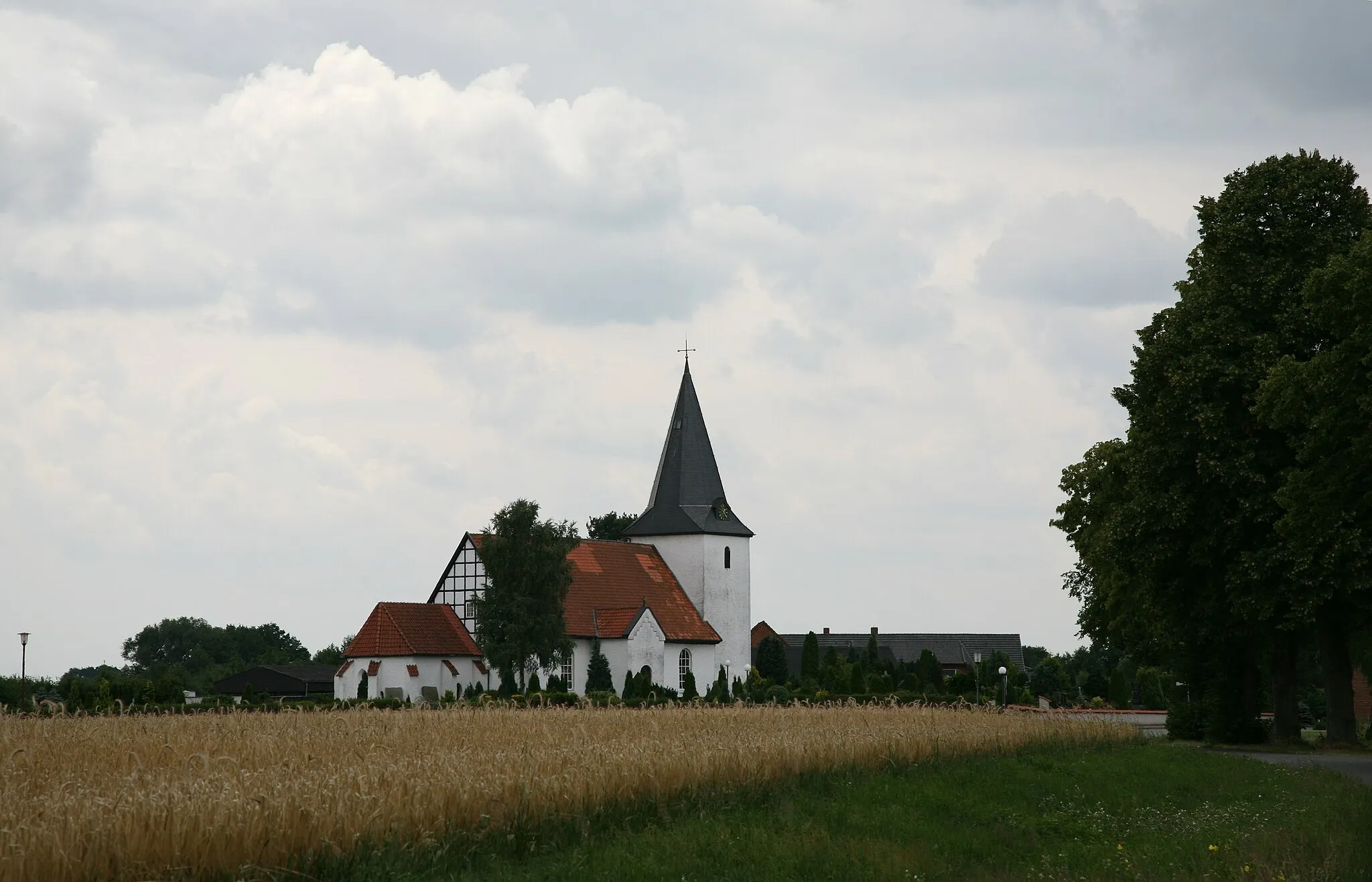 Photo showing: The church St. Marien in Burlage, Landkreis Diepholz