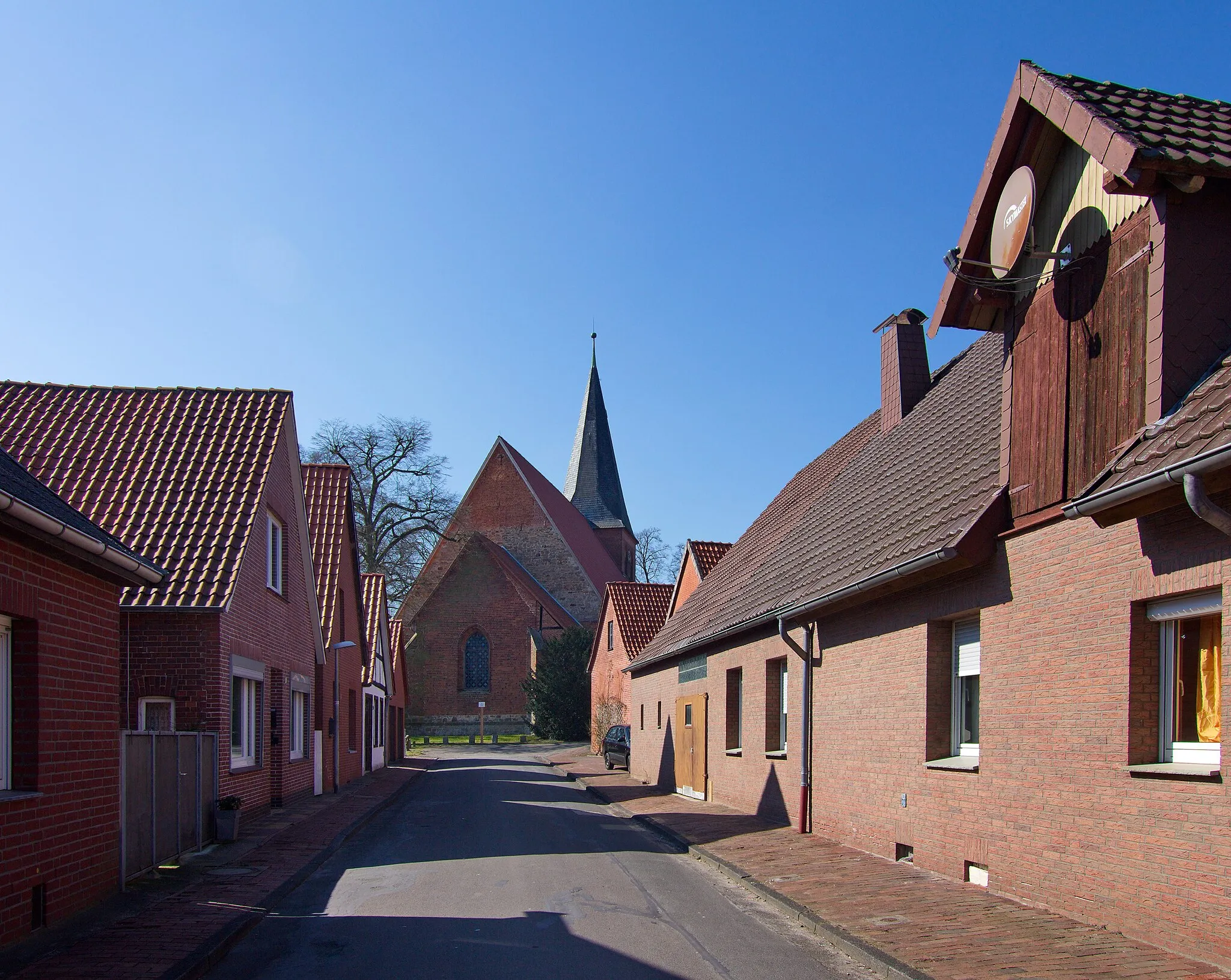 Photo showing: Ortsblick Liebenau, Niedersachsen, Deutschland.