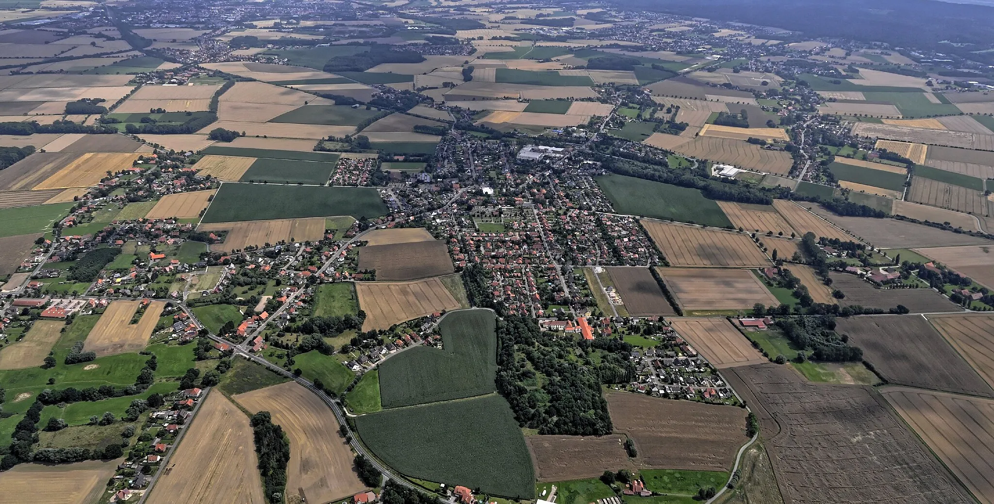 Photo showing: Bilder vom Flug Nordholz-Hammelburg 2015: Seggebruch & Helpsen.