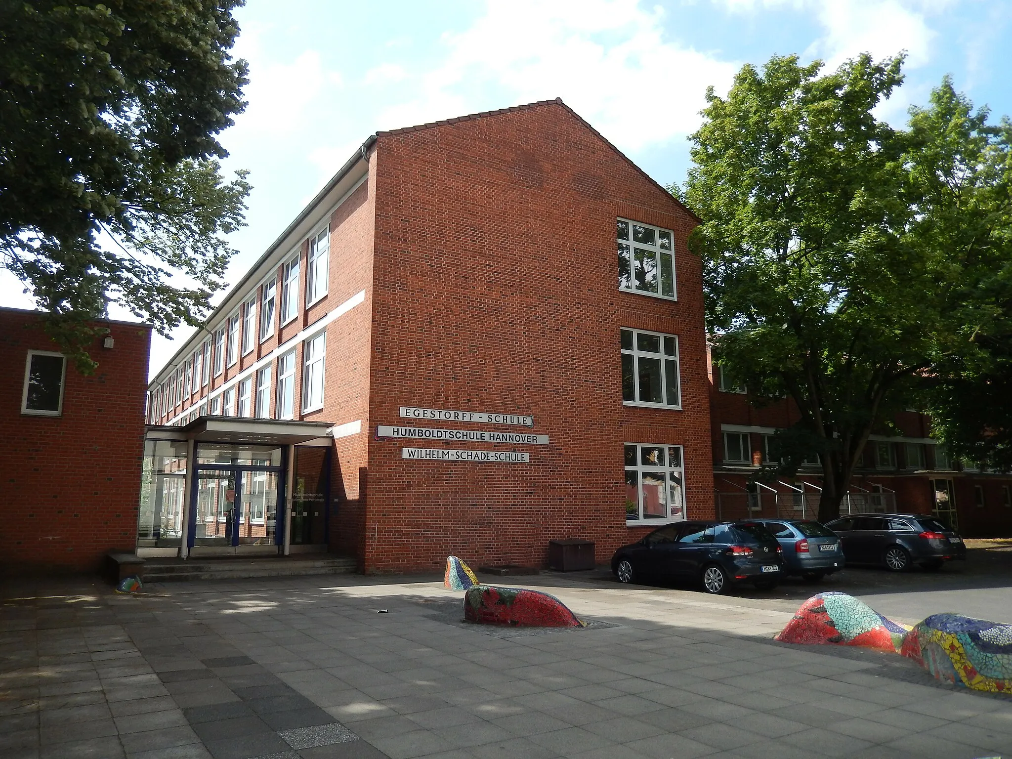 Photo showing: Egestorff-Schule und Humboldtschule in Hannover, Linden-Süd