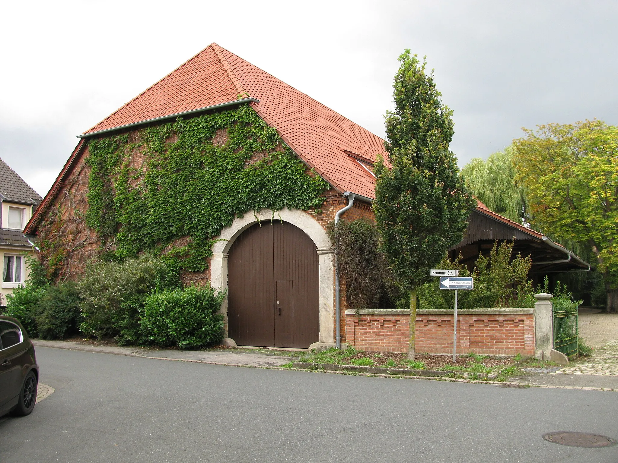 Photo showing: die Scheune des Hauses Krumme Straße 1 in Devese