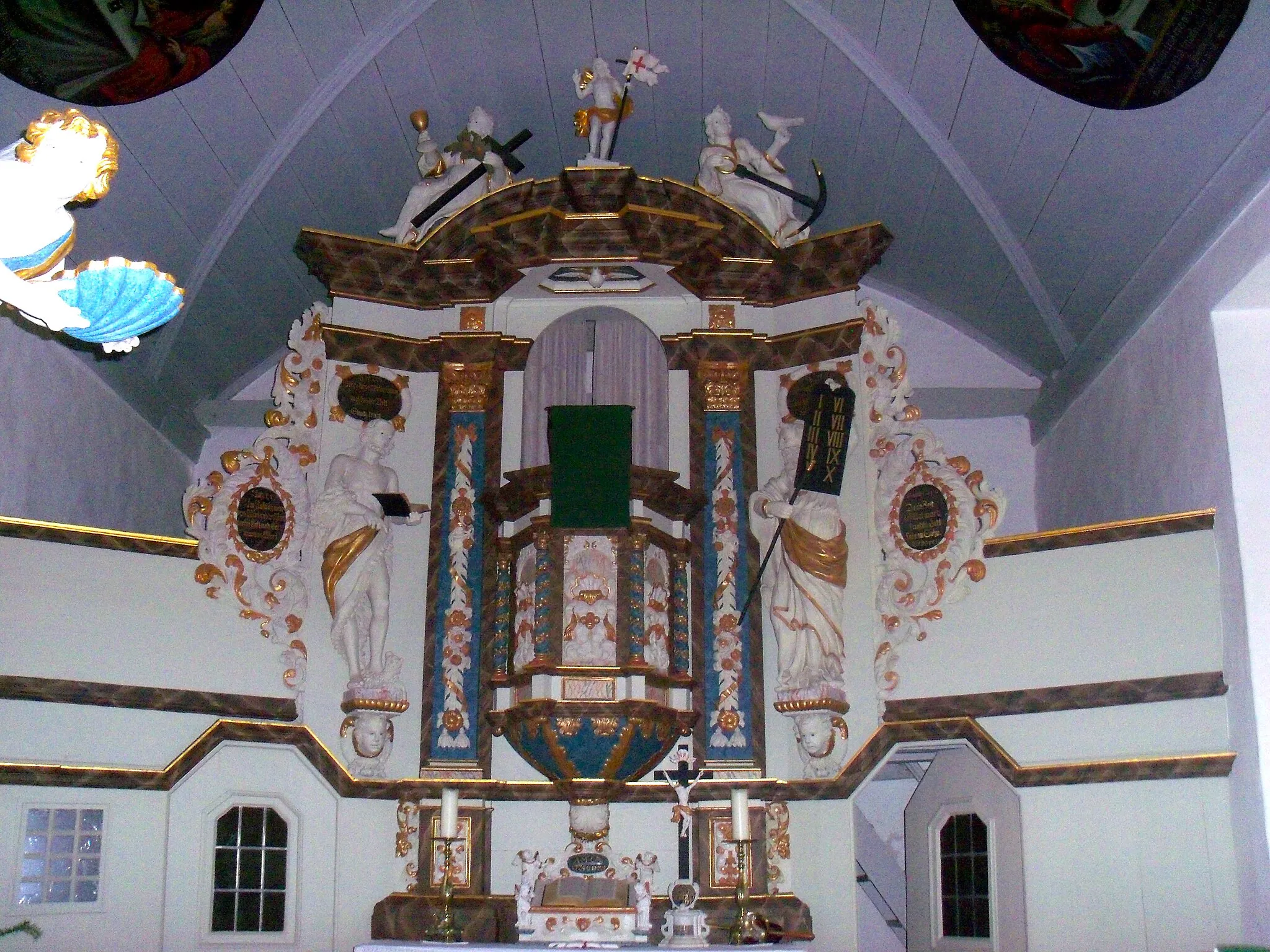 Photo showing: Kanzelaltar der Marienkirche Breinum