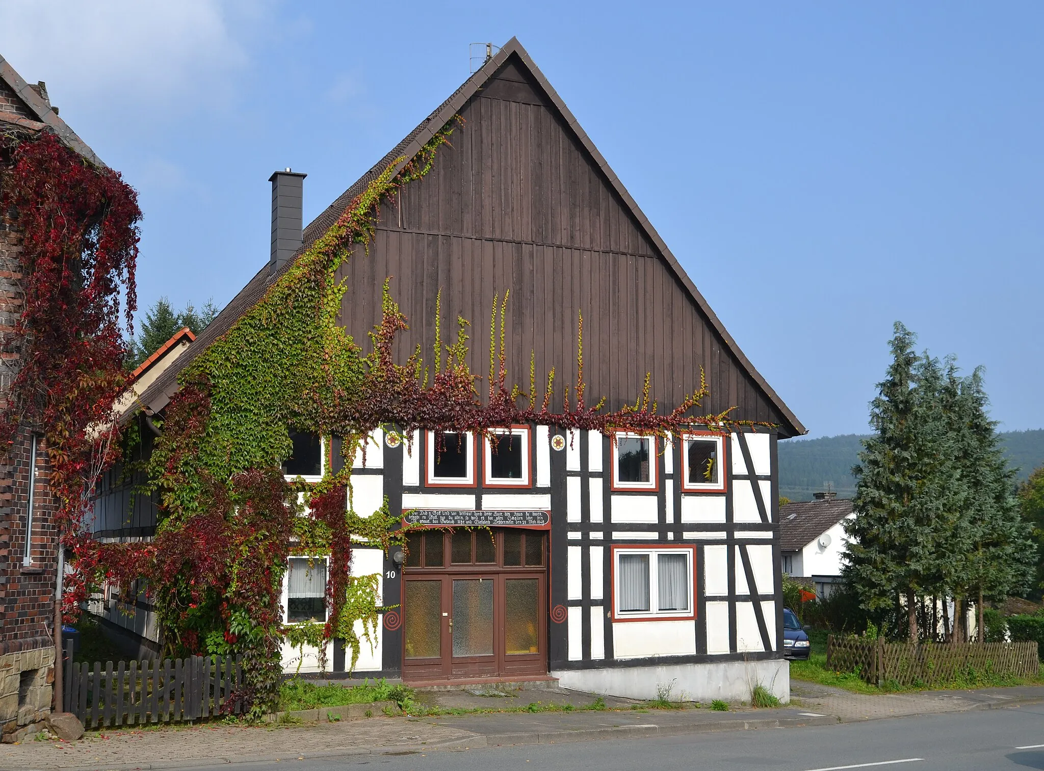 Photo showing: Fachwerkhaus Rischenau, Hauptstr. 10, Lügde