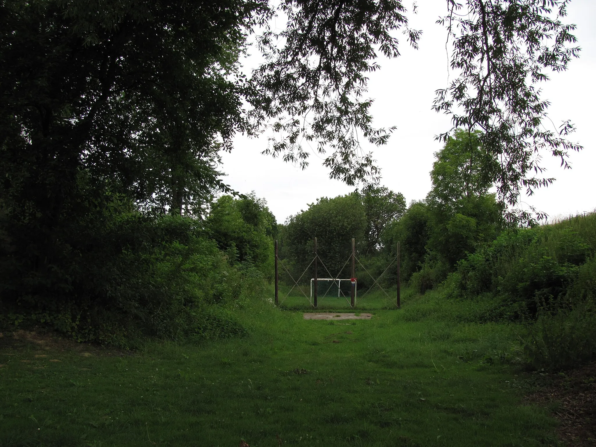 Photo showing: Former railway track, Nienstedt, Despetal, Germany.