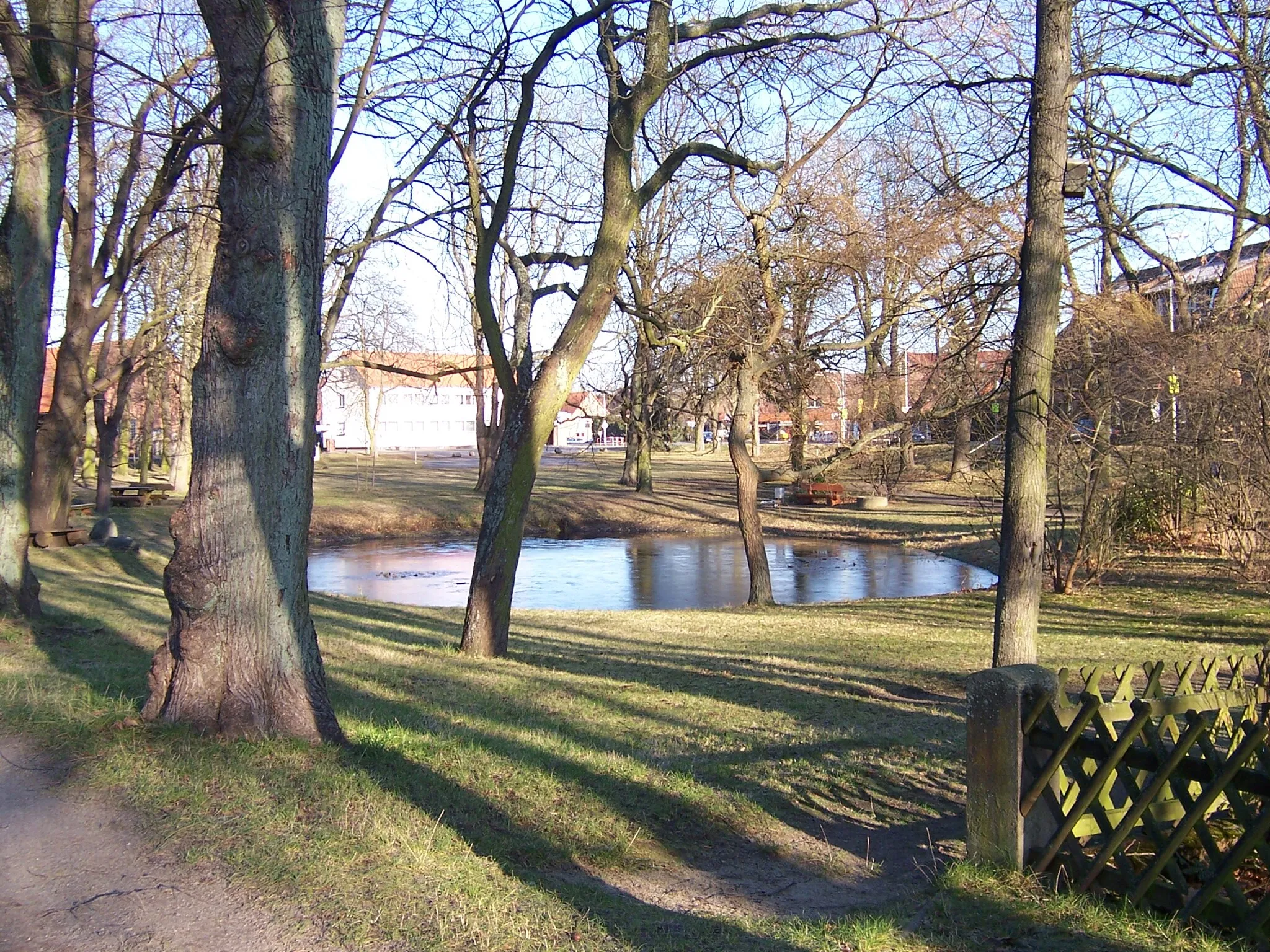 Photo showing: The Lehrte-Aligse pond from south-west