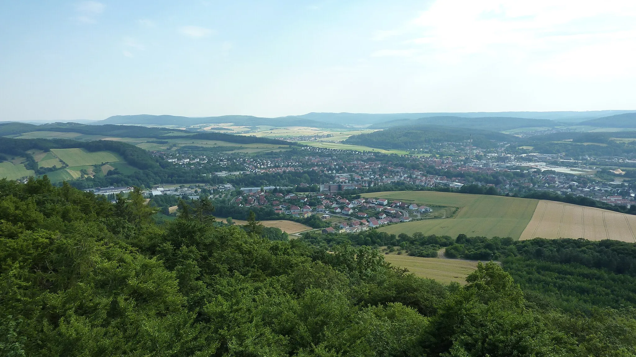 Photo showing: Sieben Berge Blick vom Himmelbergturm auf Alfeld