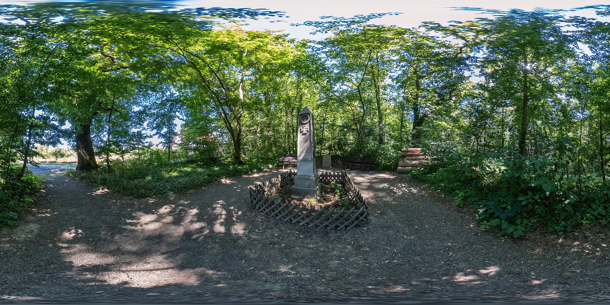 Photo showing: Kugelpanorama vom Kriegerdenkmal in Salzburg (Coppenbrügge)