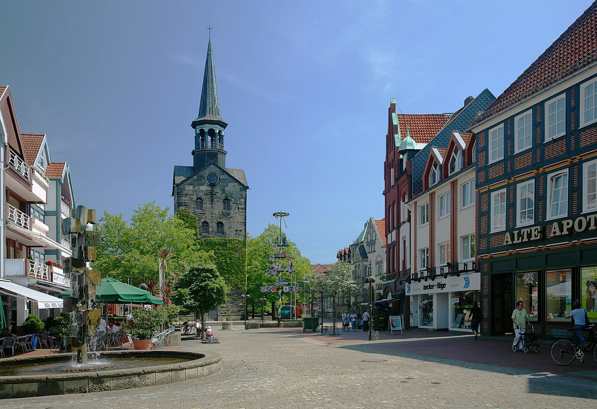 Photo showing: Pedestrianzone, Wunstorf, Germany