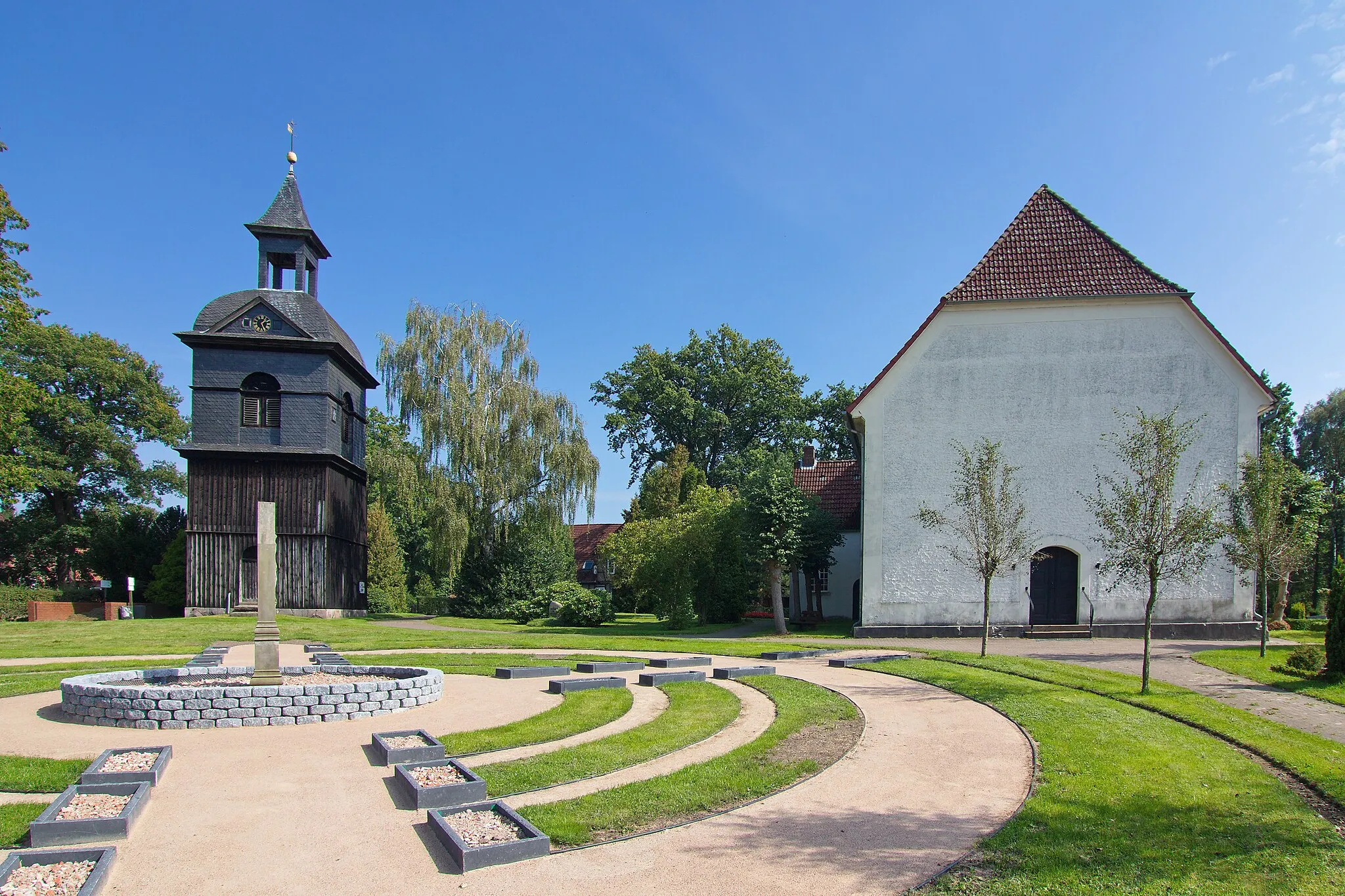 Photo showing: Johannes-der-Täufer-Kirche in Düshorn (Walsrode), Niedersachsen, Deutschland