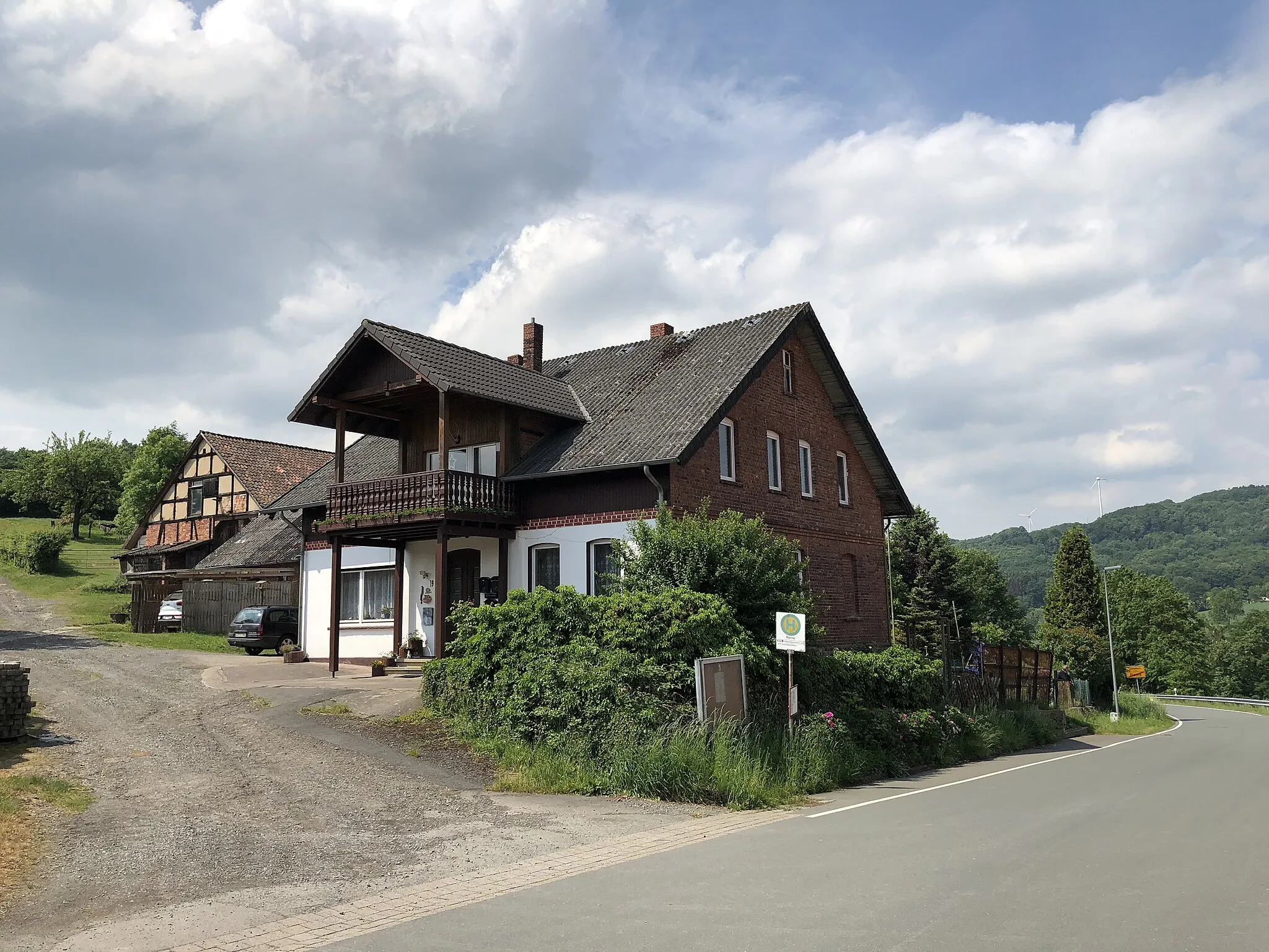 Photo showing: Das Haus diente bis in 1950´er Jahre als zweites Gasthaus des Ortes Reine.