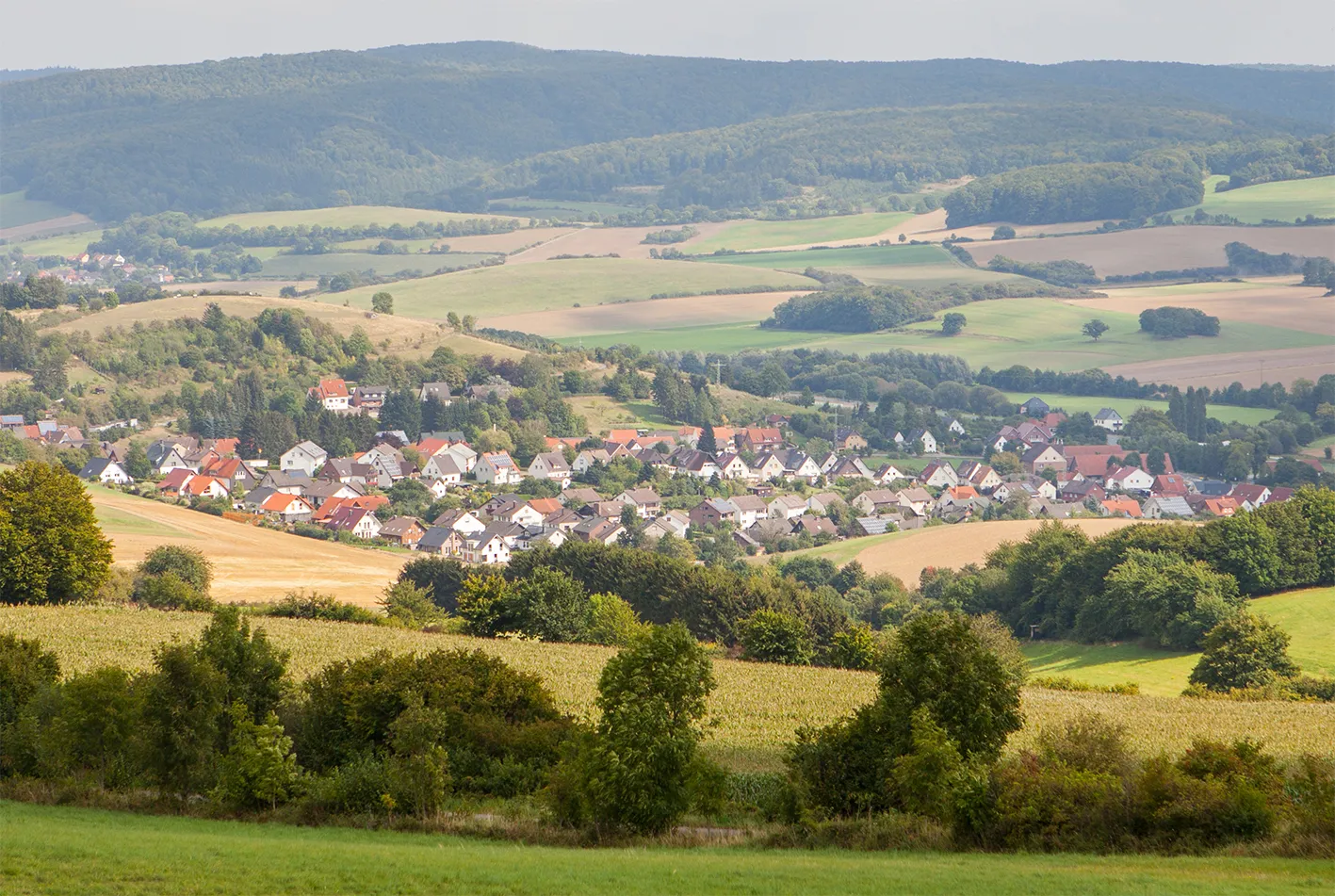Photo showing: Sonneborn (Barntrup), Kreis Lippe, Ansicht von Westen