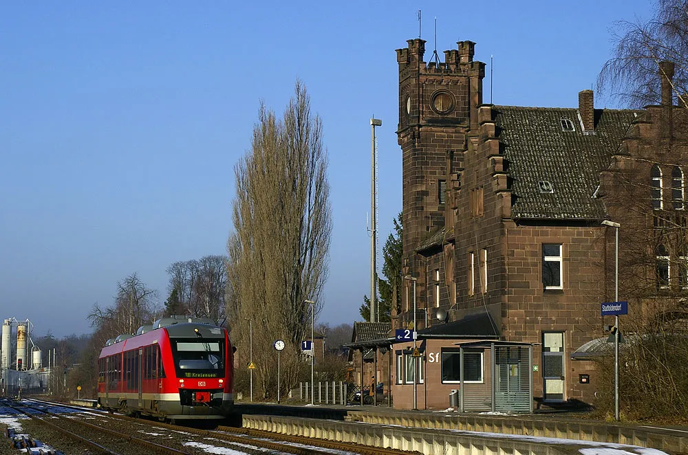 Photo showing: Bahnhof in Stadtoldendorf