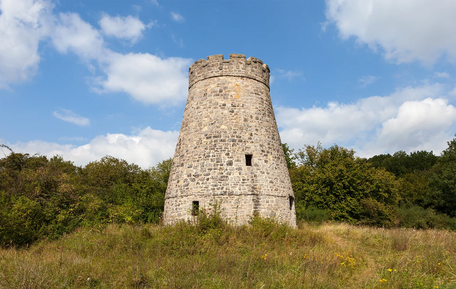 Photo showing: Windmühlenstumpf bei Barntrup (NSG Biotopkomplex am Mühlenturm)