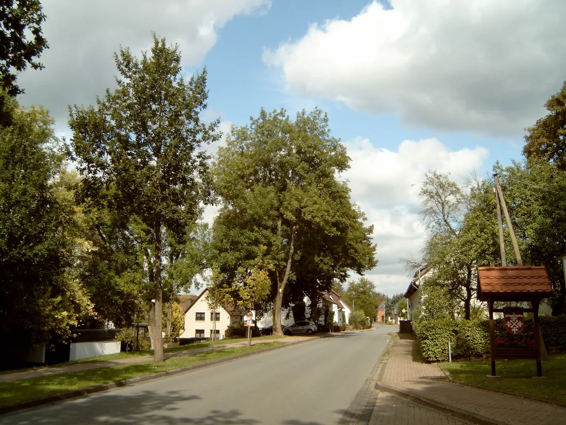 Photo showing: village "Silberborn", regional street L549, western village entrance