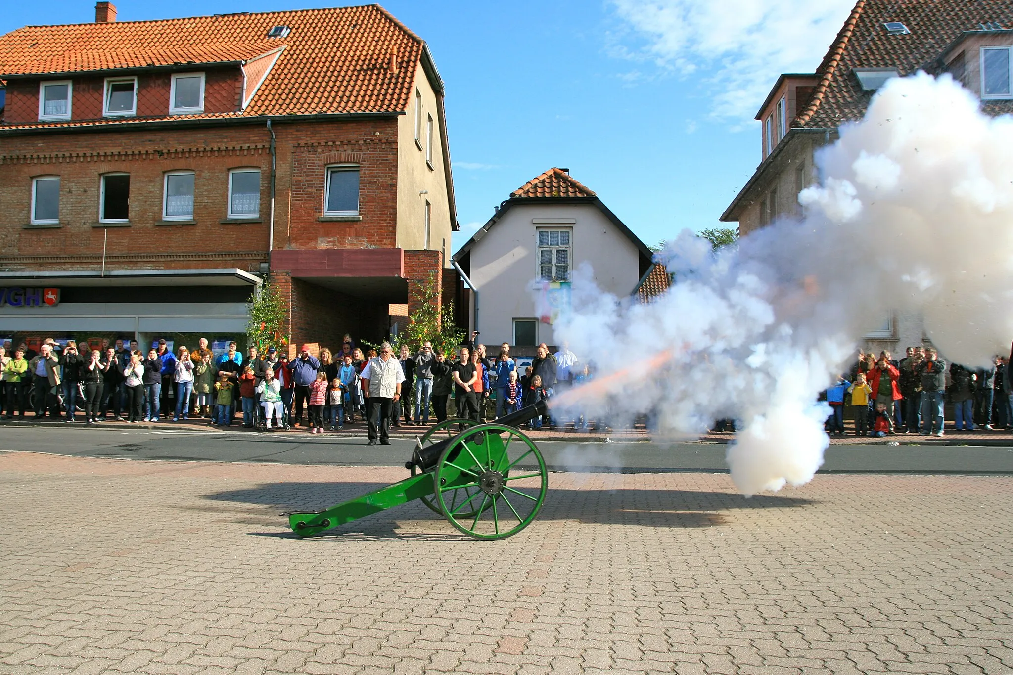 Photo showing: Kanone Historisches Freischießen Wennigsen