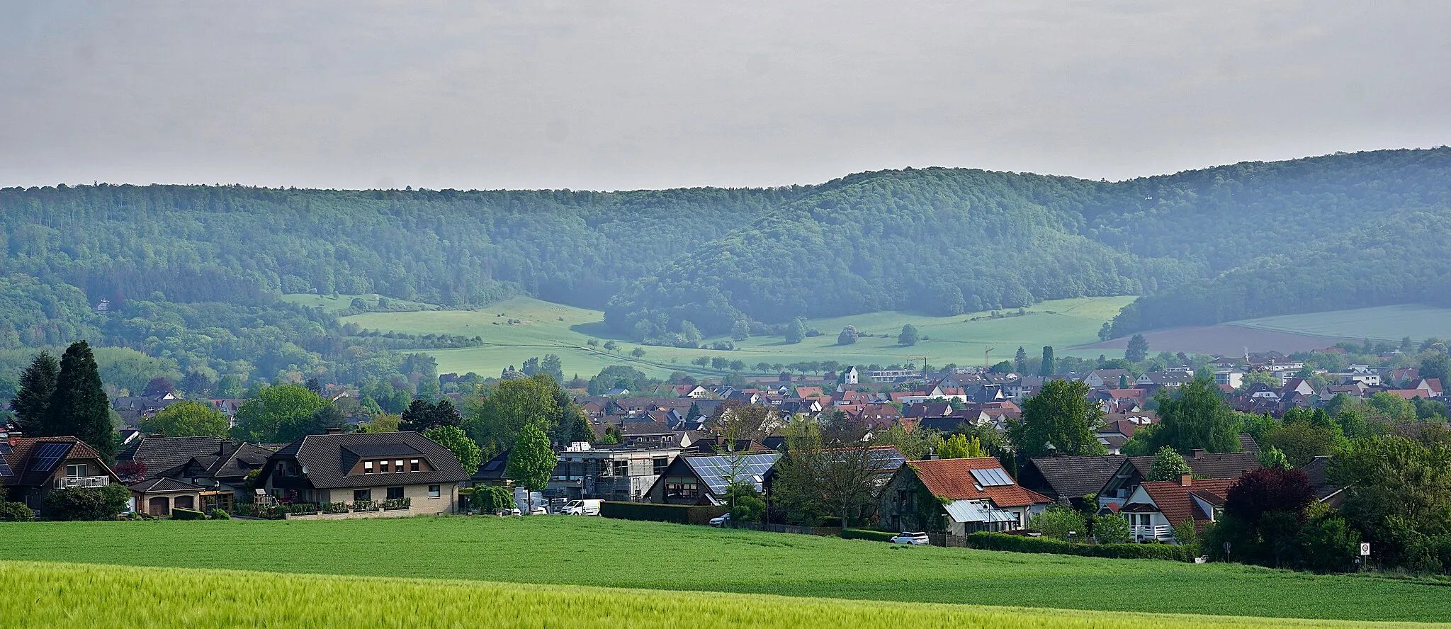 Photo showing: Holzhausen von Nagelbring aus gesehen.