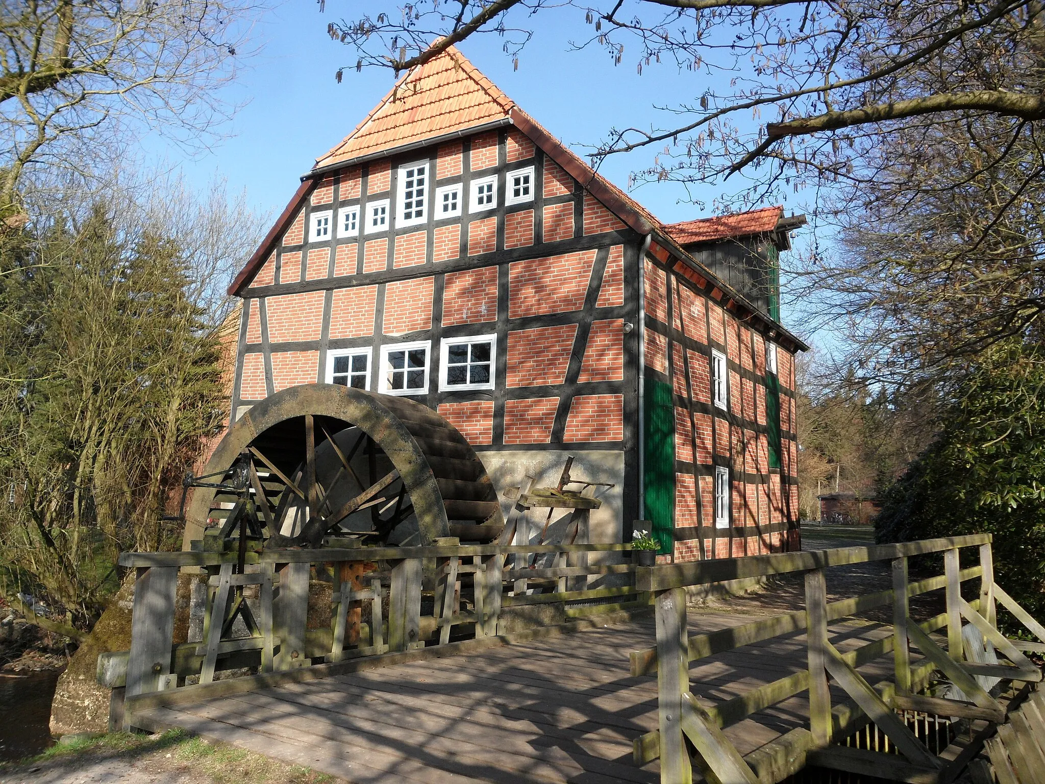 Photo showing: Water mill in Stuckenborstel at river Wieste