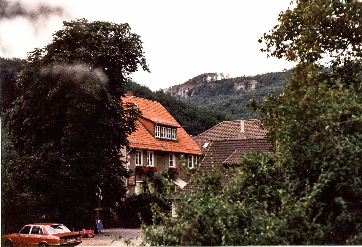 Photo showing: Pappmühle bei Zersen (1983)