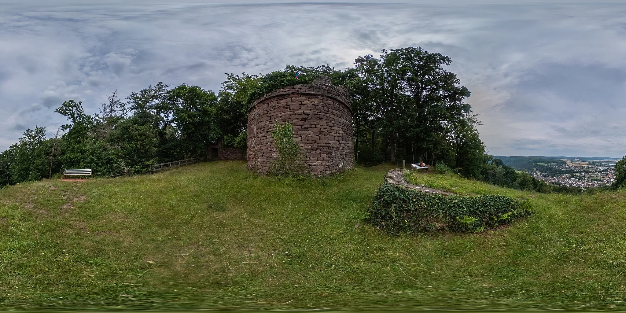 Photo showing: Kugelpanorama von der Königszinne im Vogler